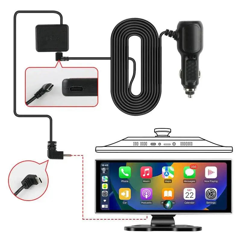 Dash Cam 10.11.26" with 4K Resolution and GPS MANDOTOS
