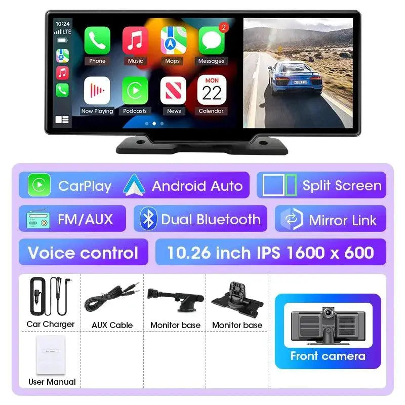 Dash Cam 10.11.26" with 4K Resolution and GPS MANDOTOS