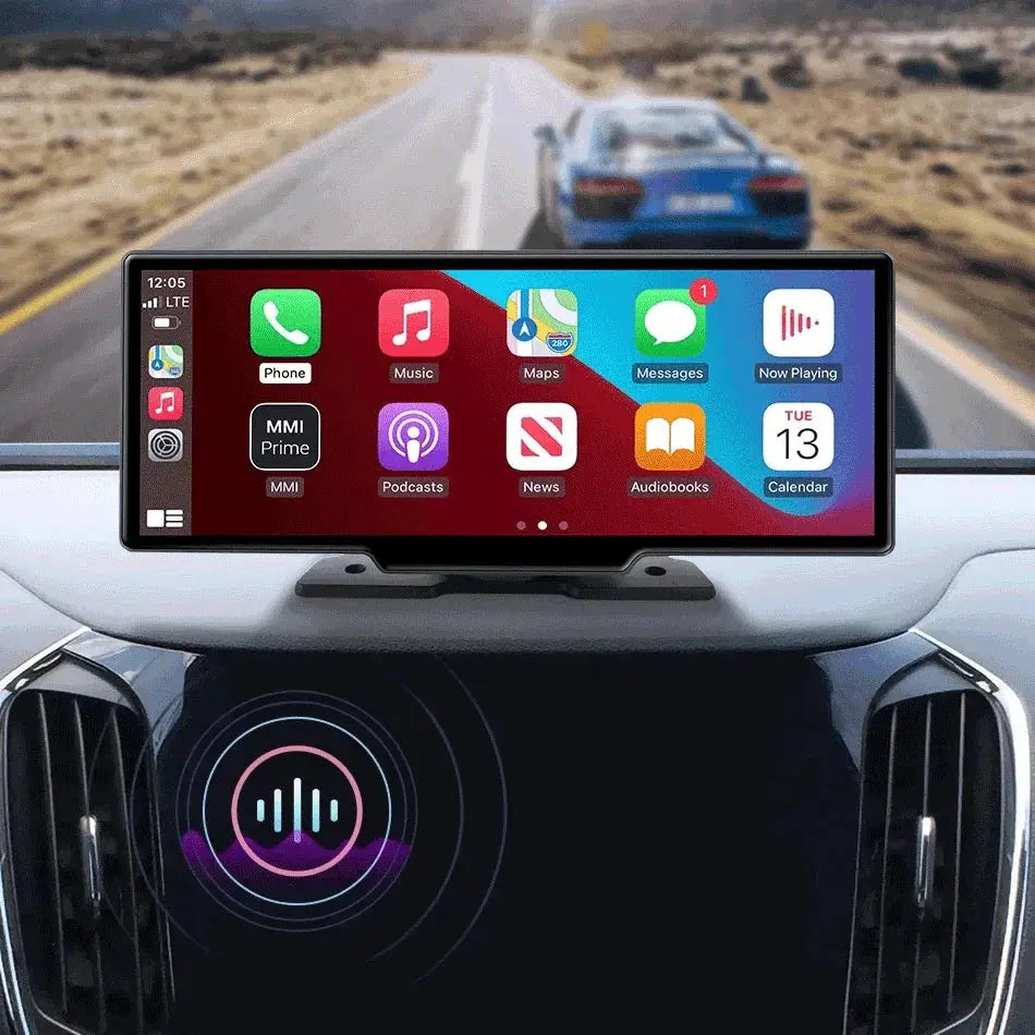 4K 10.26'' Mirror Dash Cam w/ Carplay & Android Auto MANDOTOS