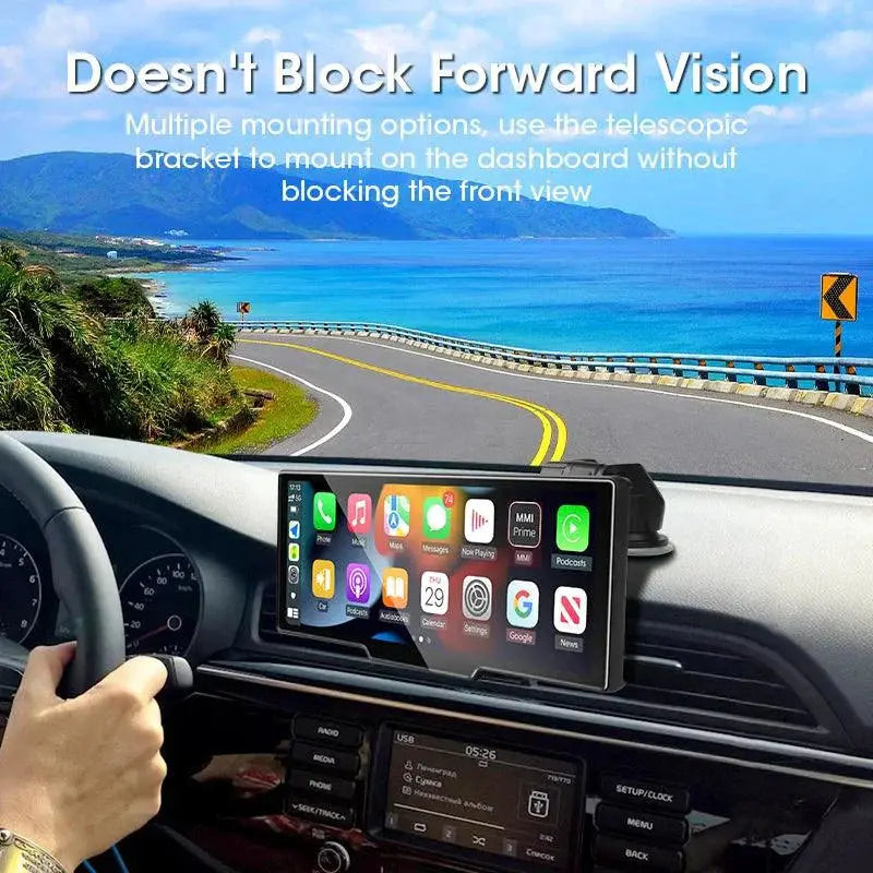 4K 10.26'' Mirror Dash Cam w/ Carplay & Android Auto MANDOTOS