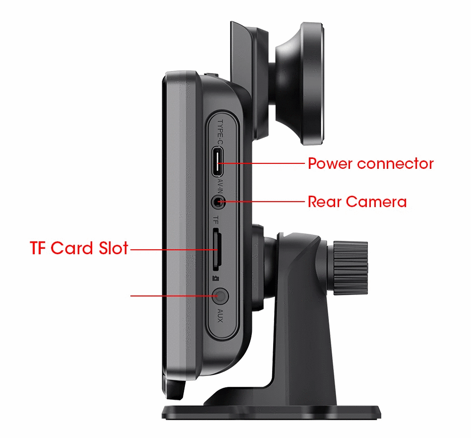 4K 10.26'' Mirror Dash Cam w/ Carplay & Android Auto MANDOTOS