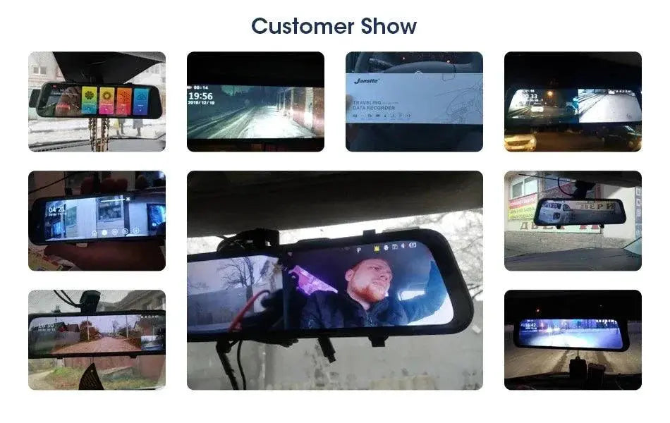 4K 10.26'' Mirror Dash Cam w/ Carplay & Android Auto MANDOTOS