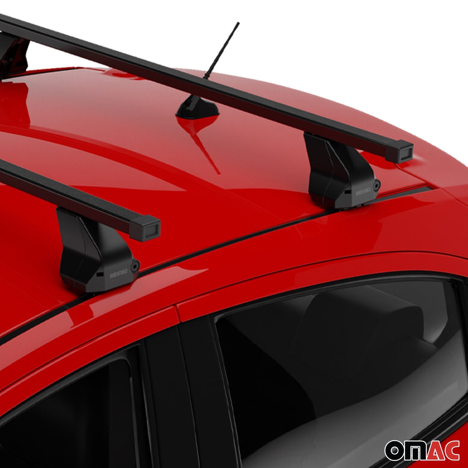 OMAC USA 2018-2024 Chevrolet Equinox Roof Rack Cross Bars Black, fixpoints, additional view