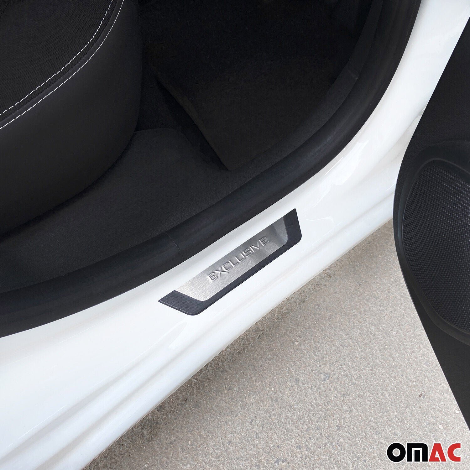 OMAC USA Chevrolet Spark Door Sill Scuff Plate Scratch Protector Exclusive Brushed Stainless Steel 4Pcs, product detail