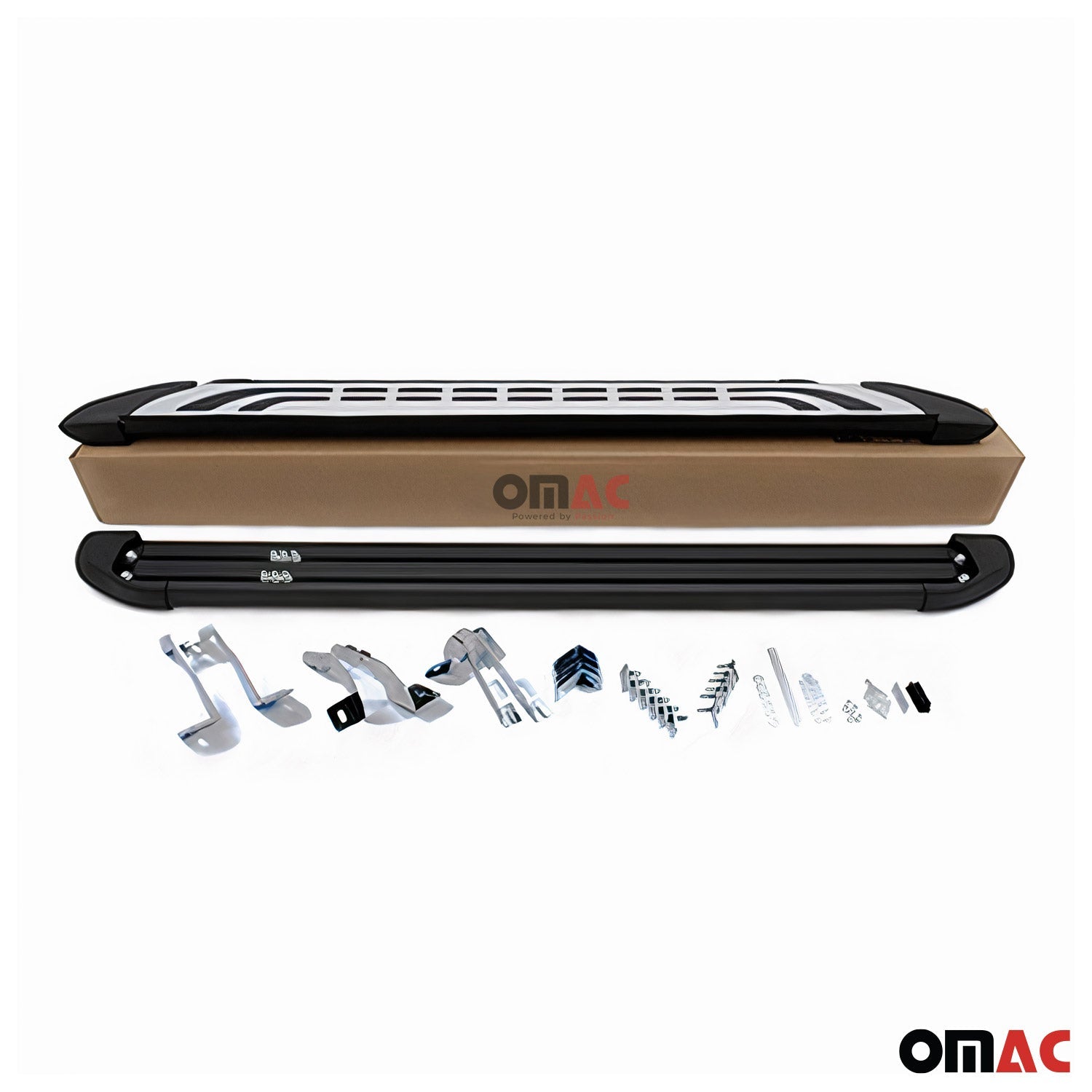OMAC USA 2019-2026 Chevrolet Silverado / GMC Sierra 1500 Double Cab Crew Cab Side Step, running boards, additional view