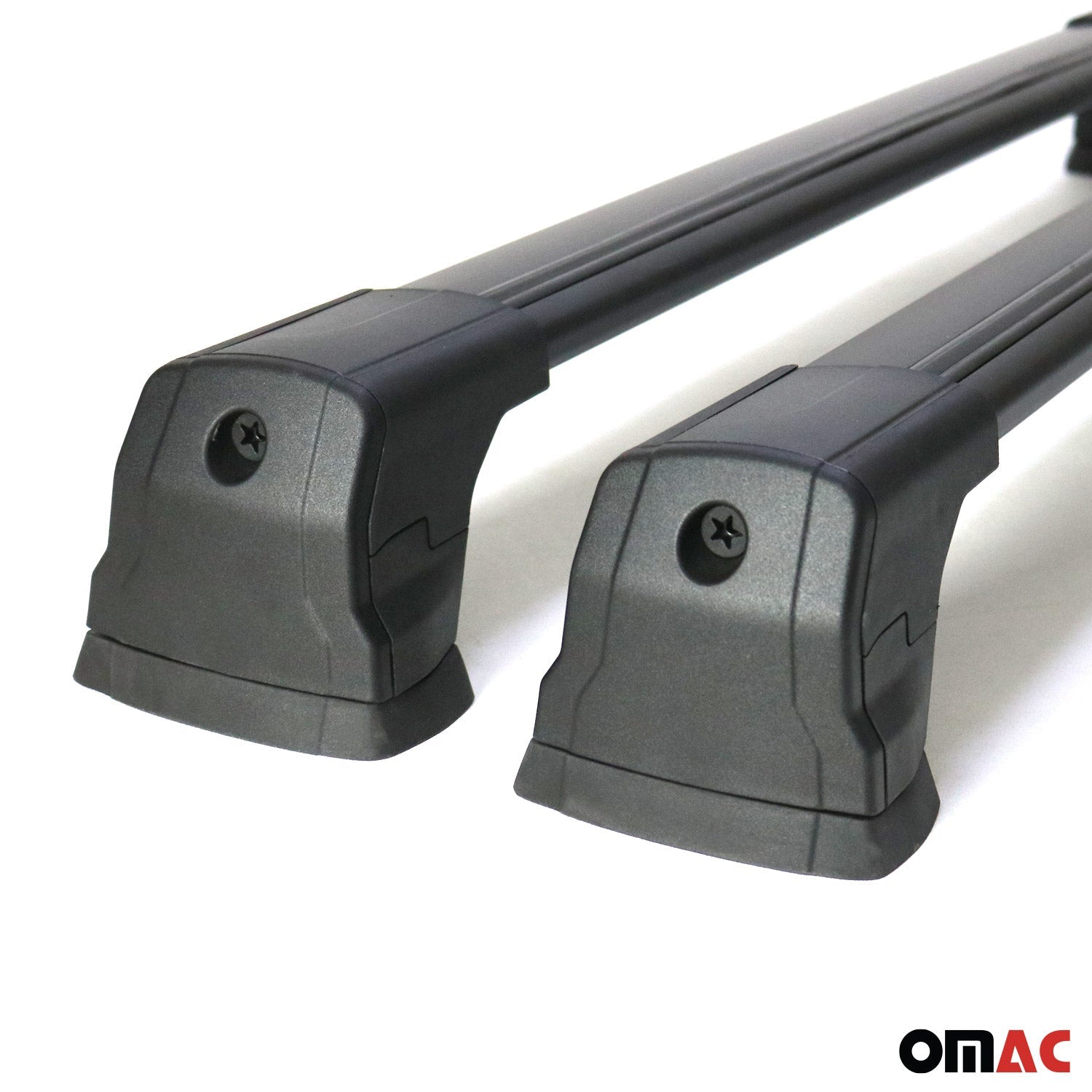 OMAC USA 2015-2018 Chevrolet City Express Roof Rack Cross Bars Black, fixpoints, fitment detail