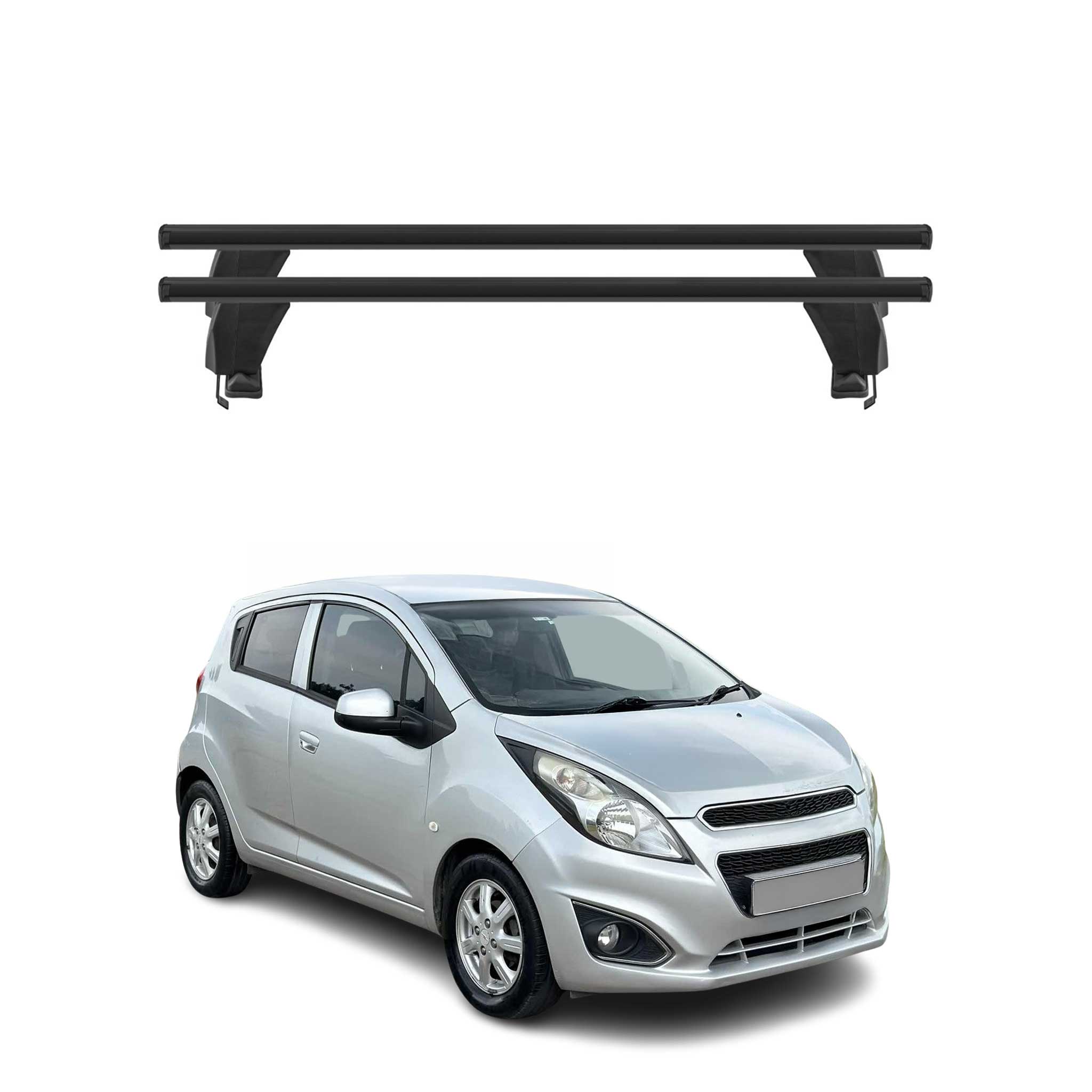 OMAC USA 2016-2022 Chevrolet Spark Roof Rack Cross Bars Black, smooth/naked roof racks
