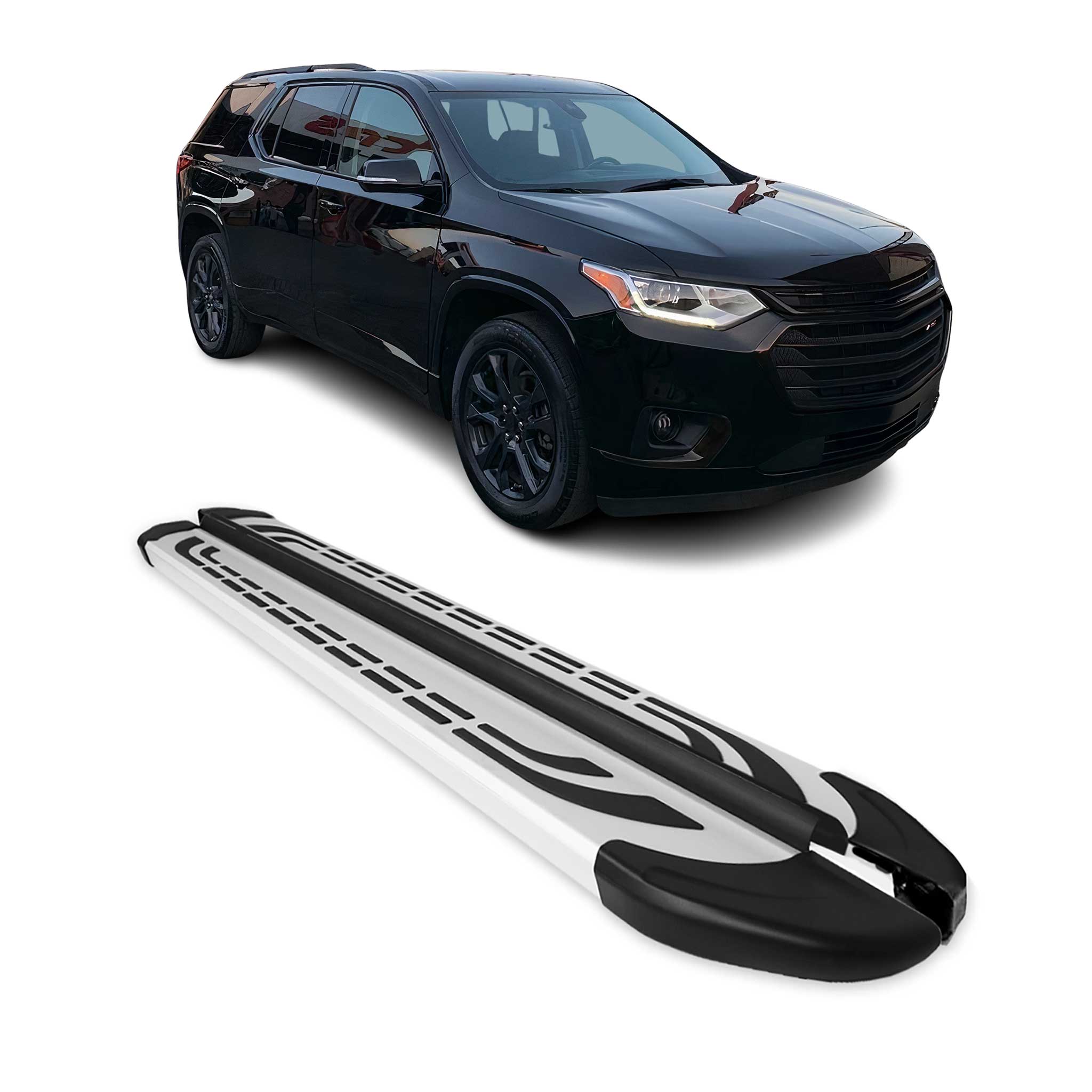 OMAC USA 2018-2023 Chevrolet Traverse Nerf Bar Side Step Running Boards Alu 2x