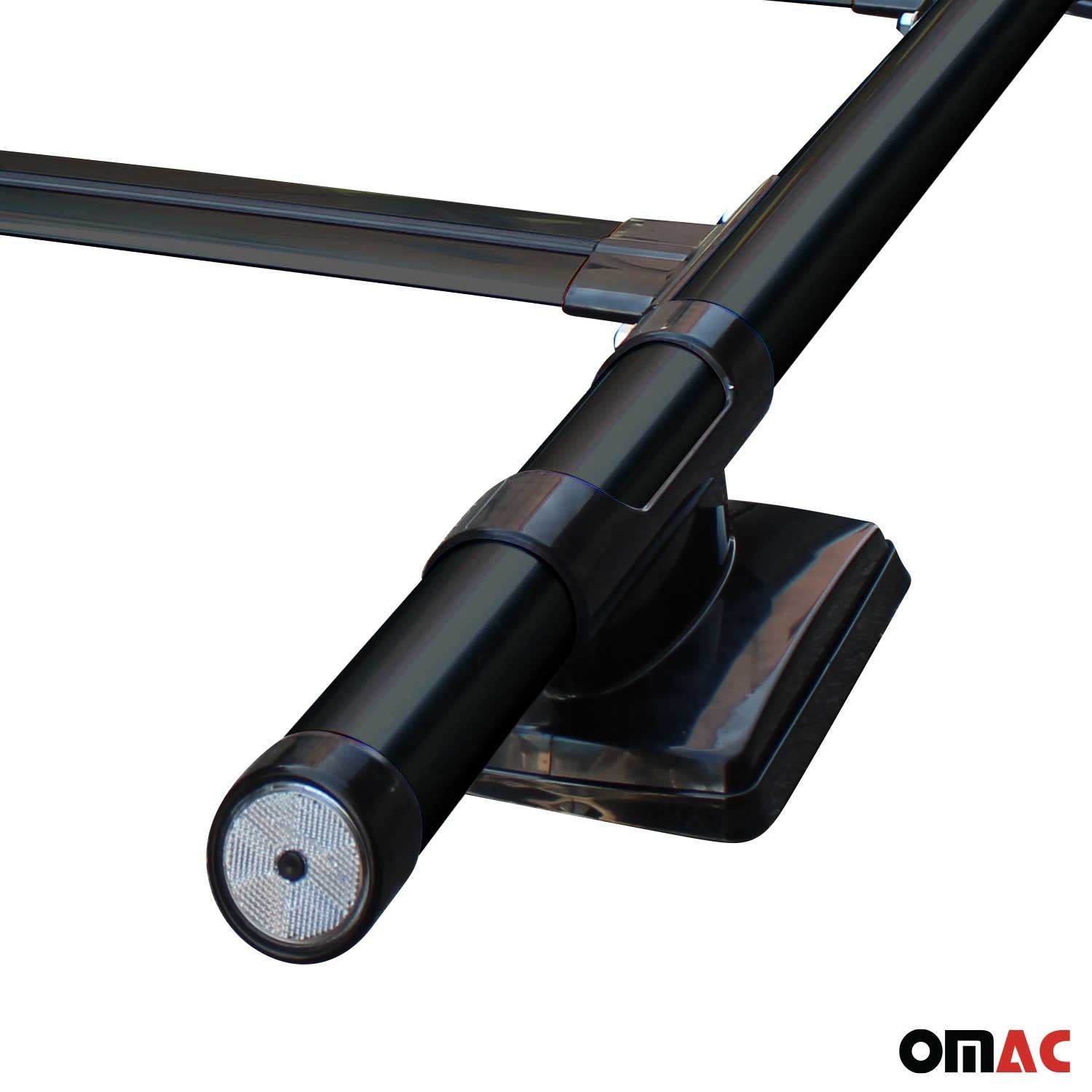 OMAC USA 2015-2022 GMC Canyon II Top Roof Rack & Side Rails Black Alu 4Pcs, fitment detail