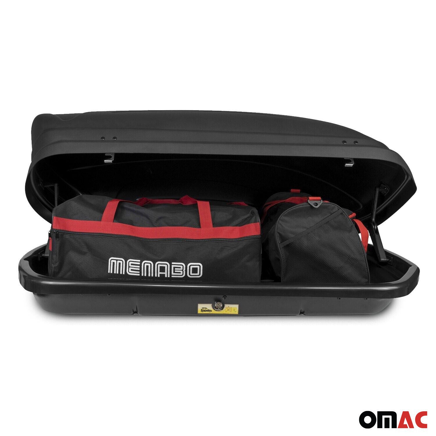 OMAC USA Roof Cargo Box 11 Cubic Feet Black, roof boxes, additional view
