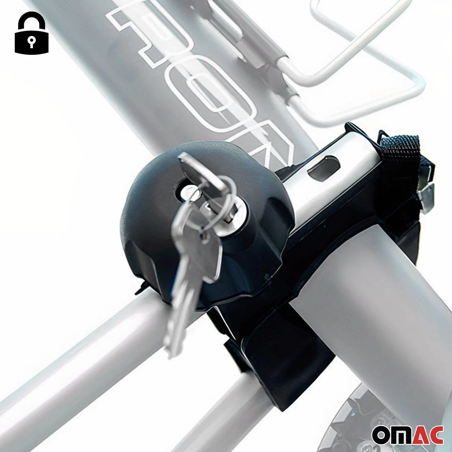 OMAC USA 2018-2024 GMC Terrain / Terrain Denali Bike Rack Carrier Roof Racks Set, roof kits, top view