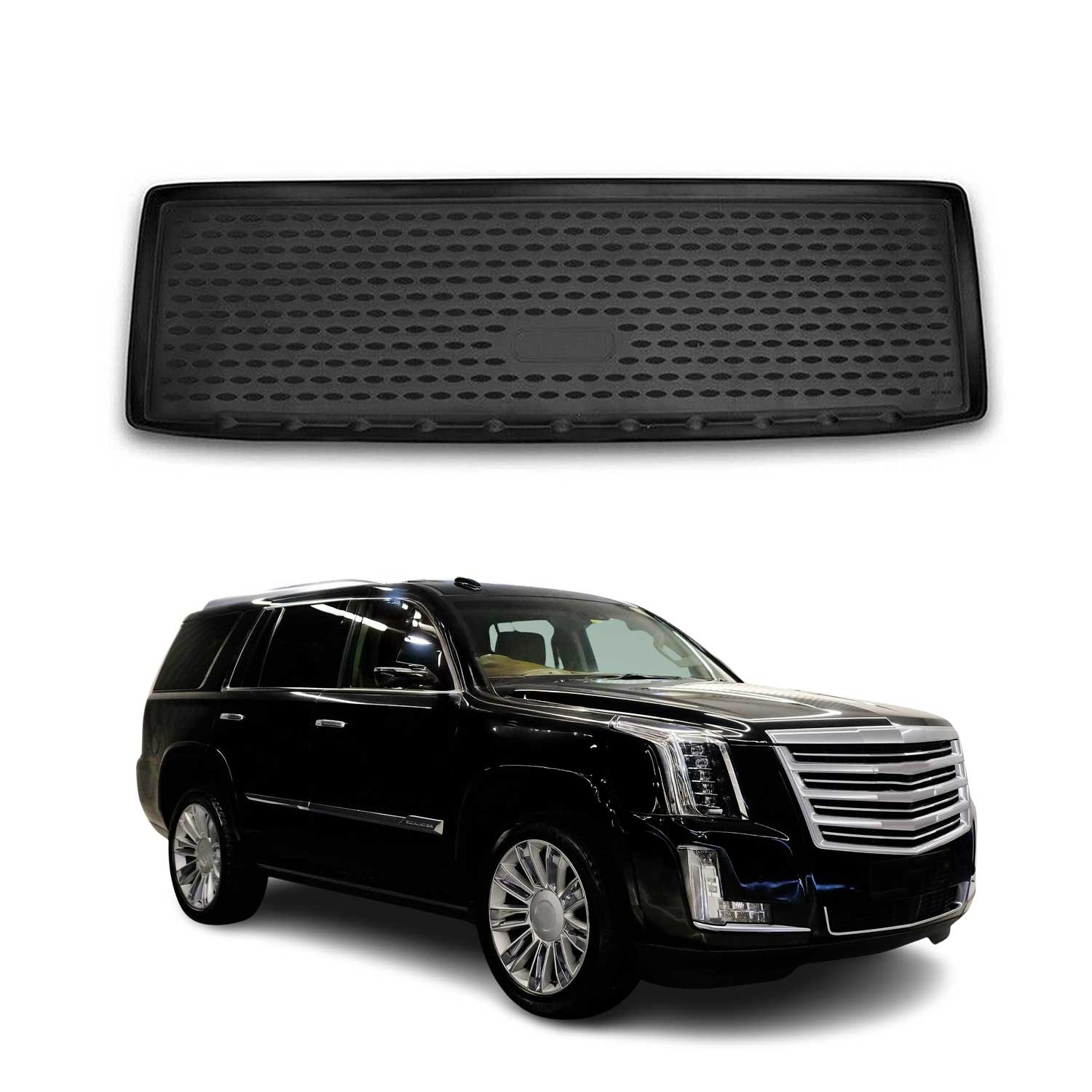 OMAC USA 2015-2020 Cadillac Escalade Cargo Liner Trunk Mat All Weather Behind 3rd Row, classic cargo liners