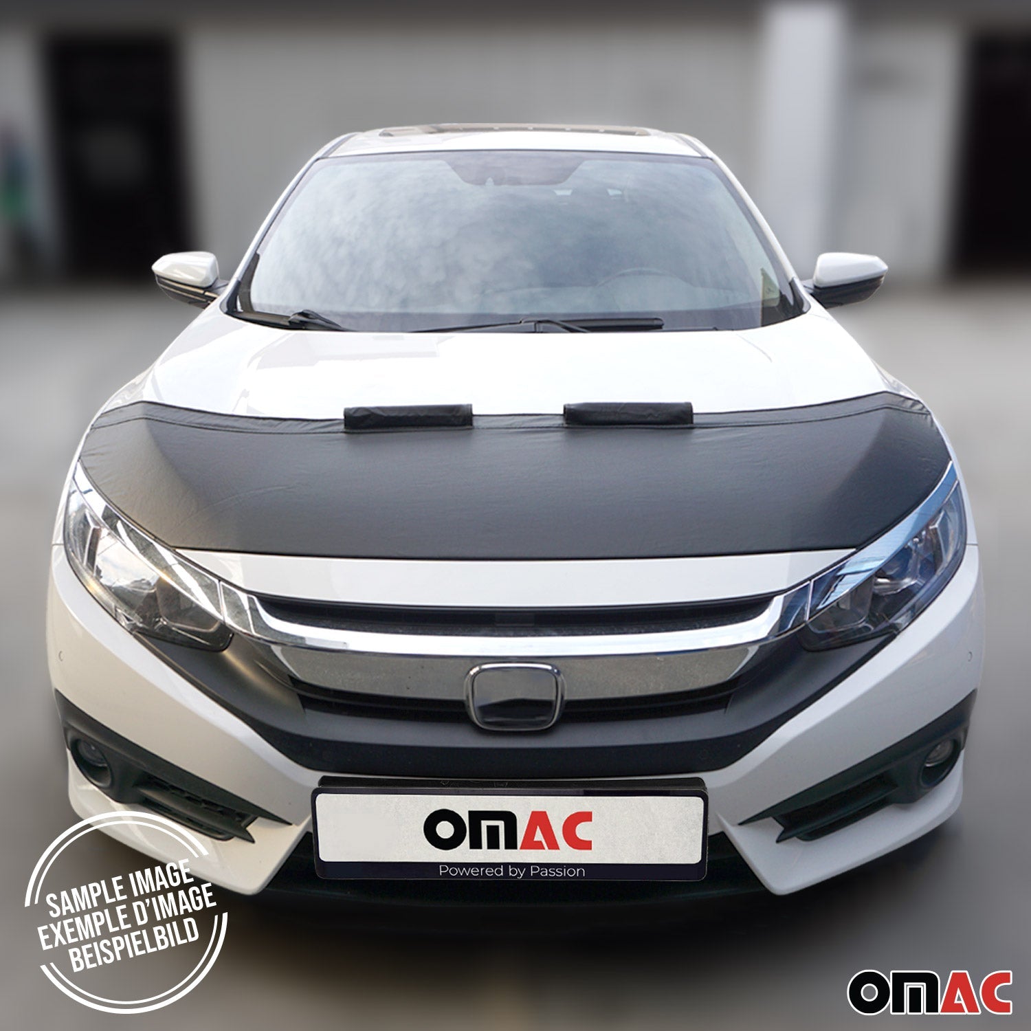 OMAC USA 2015-2020 Chevrolet Tahoe Car Bonnet Mask Hood Bra Black 1 Pc, alternate view