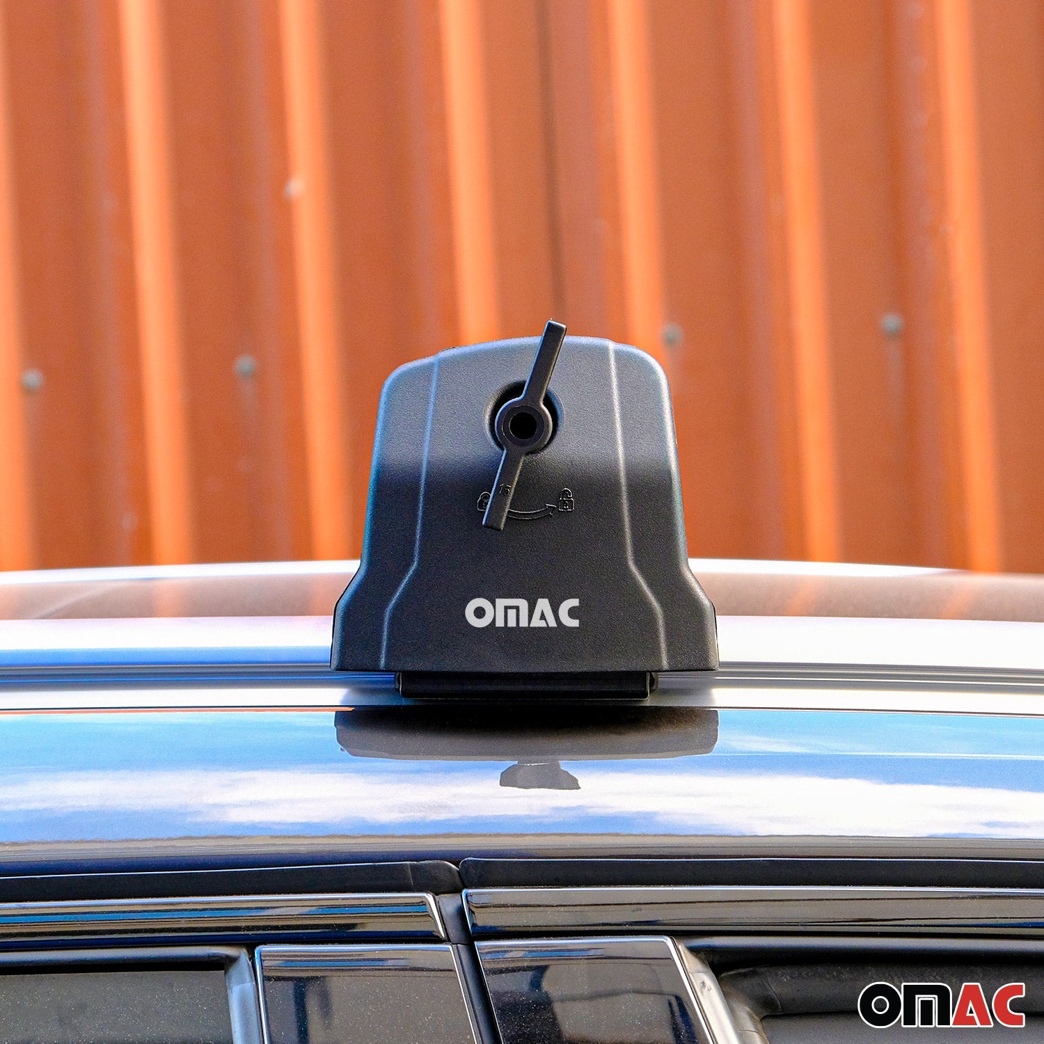OMAC USA 2013-2016 Buick Encore Roof Rack Cross Bars Silver, flush-mounted roof rails, further detail
