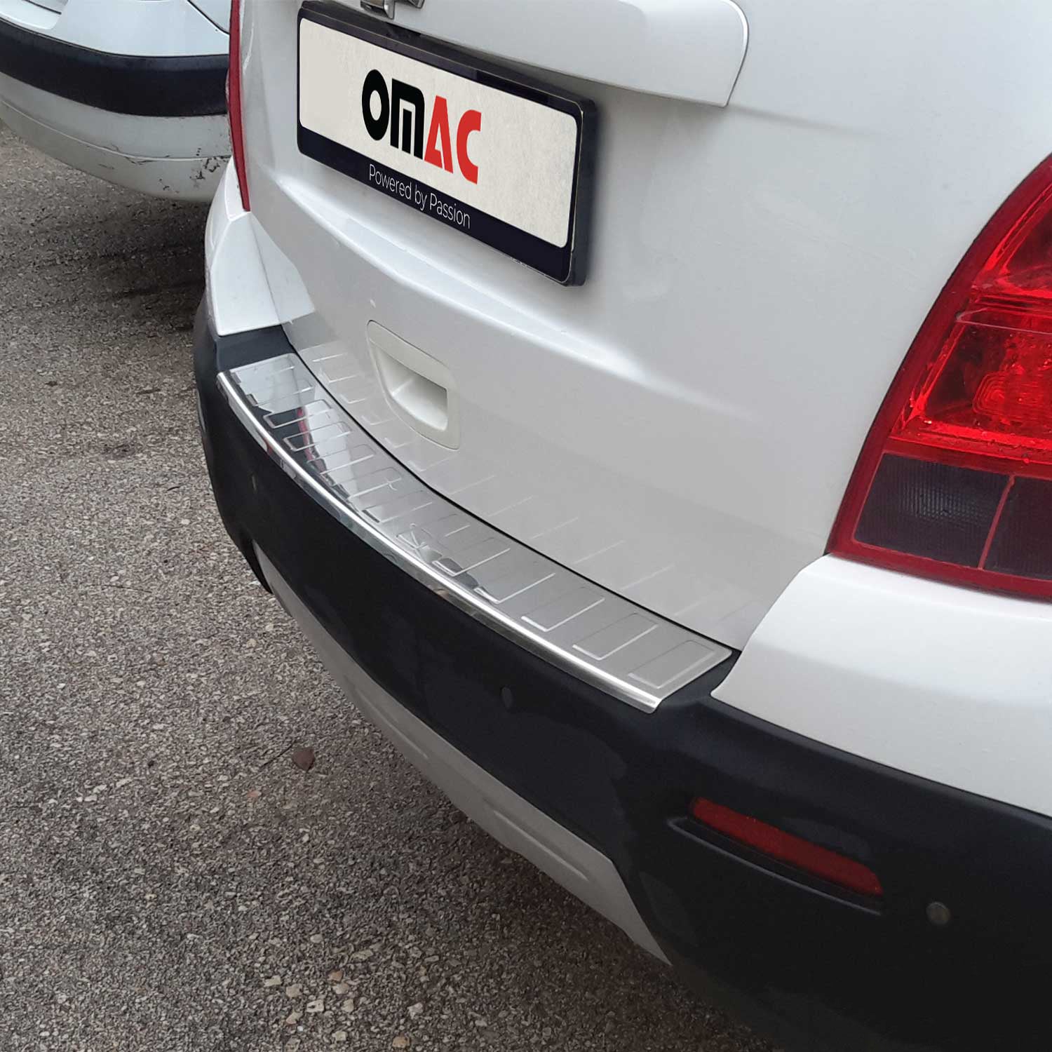 OMAC USA 2013-2022 Chevrolet Trax Rear Bumper Guard Stainless Steel Glossy, rear bumper sill cover