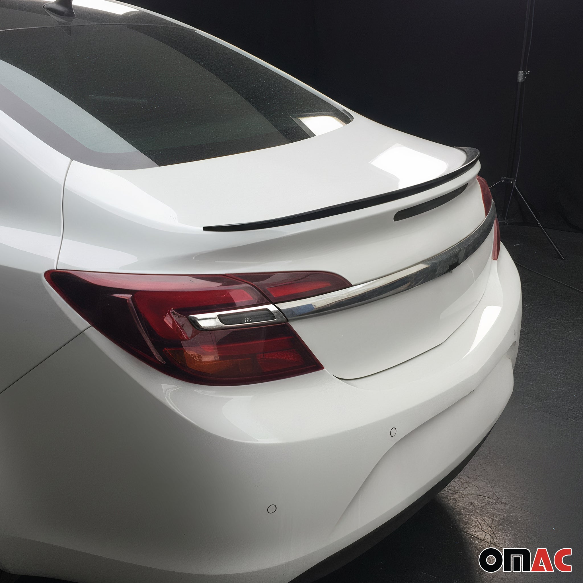 OMAC USA 2011-2019 Chevrolet Cruze Sedan Rear Trunk Spoiler Wing Black, additional view