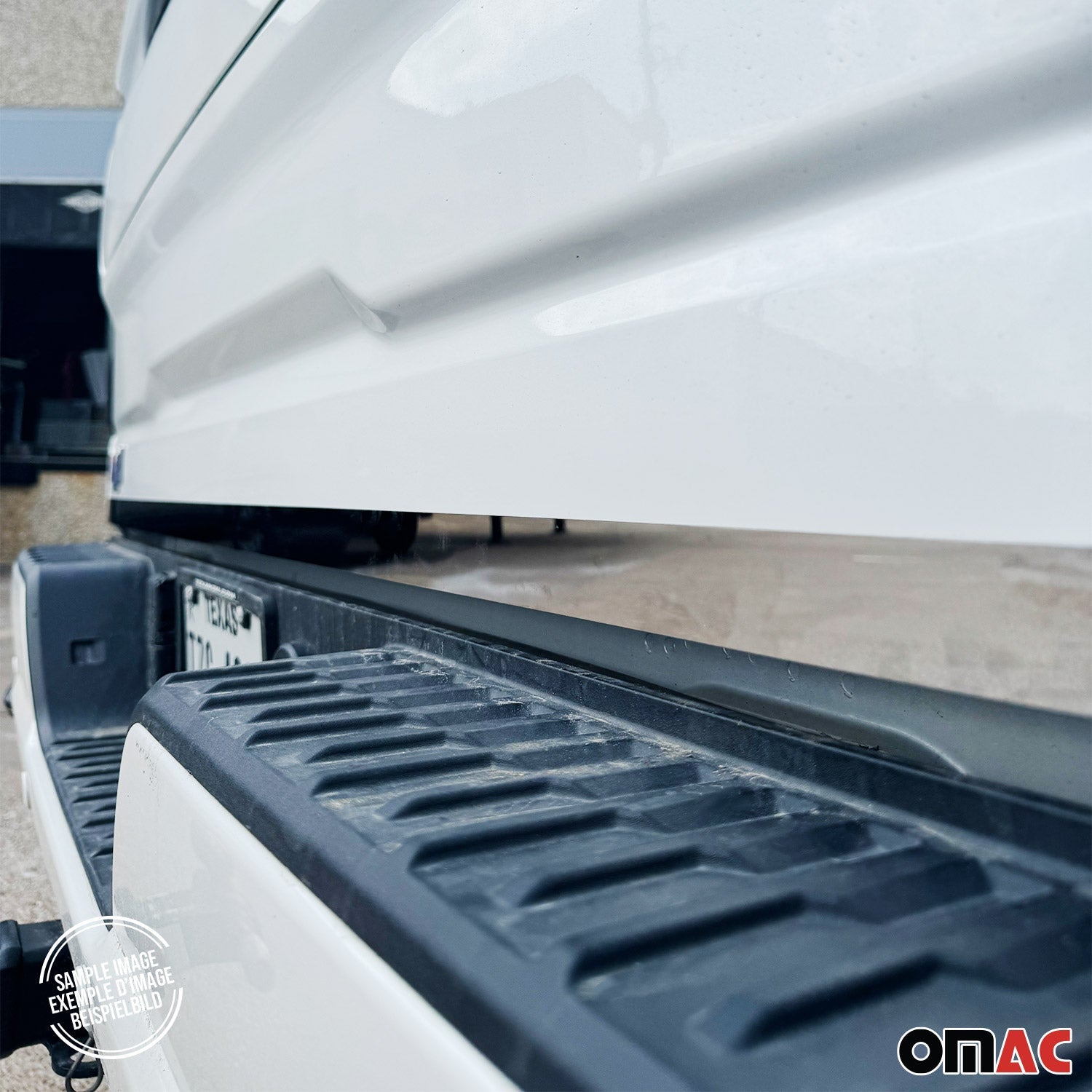 OMAC USA 2014-2019 GMC Sierra 1500/2500/3500 HD Rear Trunk Molding Trim Stainless Steel Silver 1Pc, product detail