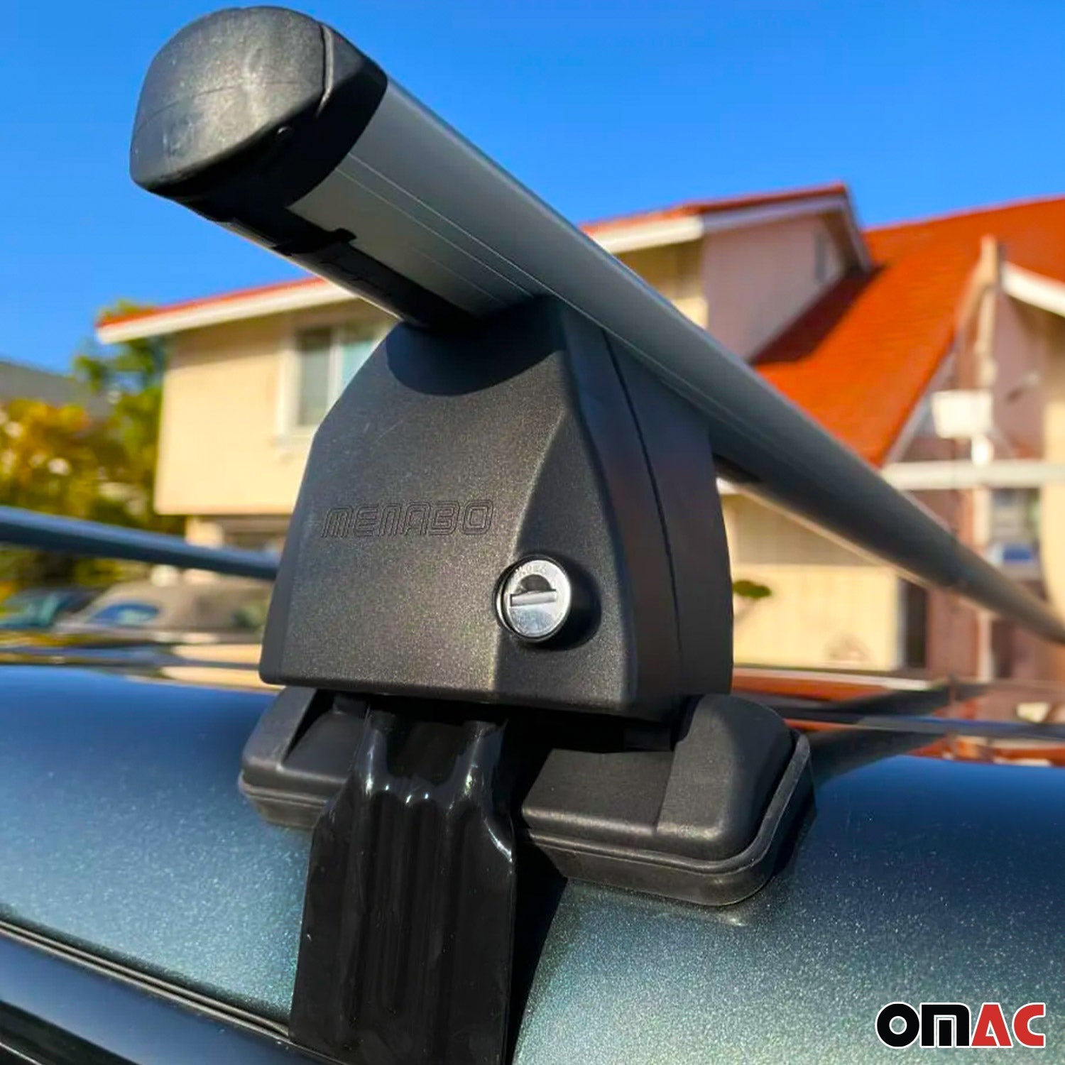 OMAC USA 2016-2022 Chevrolet Spark Roof Rack Cross Bars Silver, smooth/naked roof racks, product detail