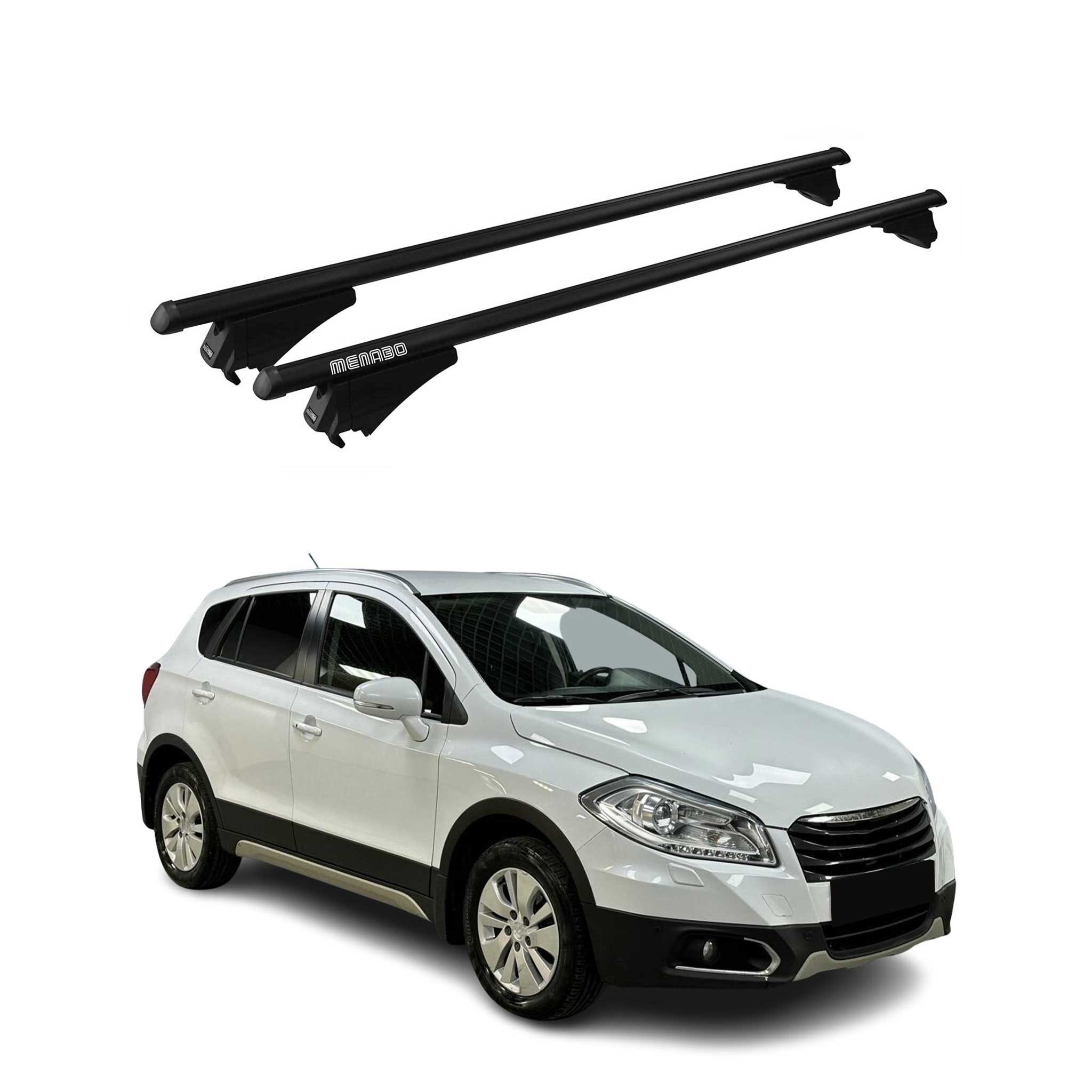 OMAC USA 2013-2022 Chevrolet Trax Roof Rack Cross Bars Black, flush-mounted roof rails