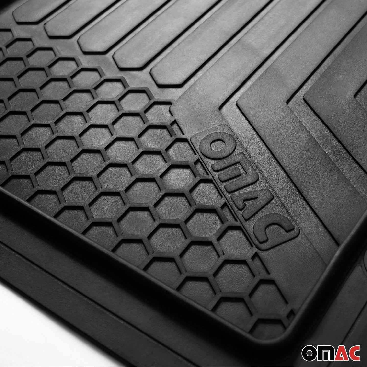 OMAC USA 2016-2022 Chevrolet Spark Chevrolet Spark Universal Floor Mats Liner All Weather 3D Black Waterproof, further detail