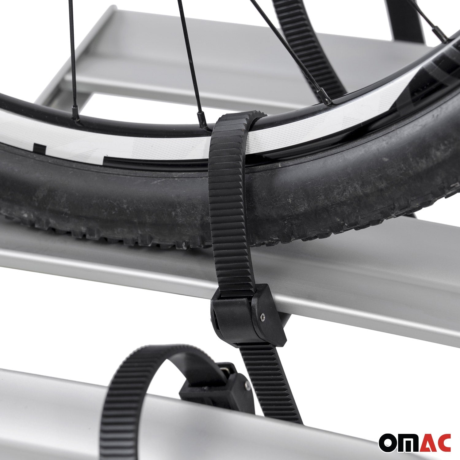 OMAC USA Hitch Mounted Foldable 2 Bicycle Carrier 2” Receiver Car Truck SUV, trunk bike racks, additional view