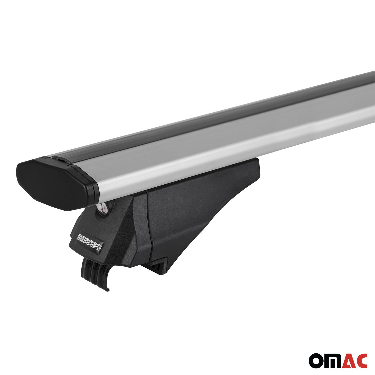 OMAC USA 2013-2022 Buick Encore Roof Rack Cross Bars Silver, flush-mounted roof rails, fitment detail