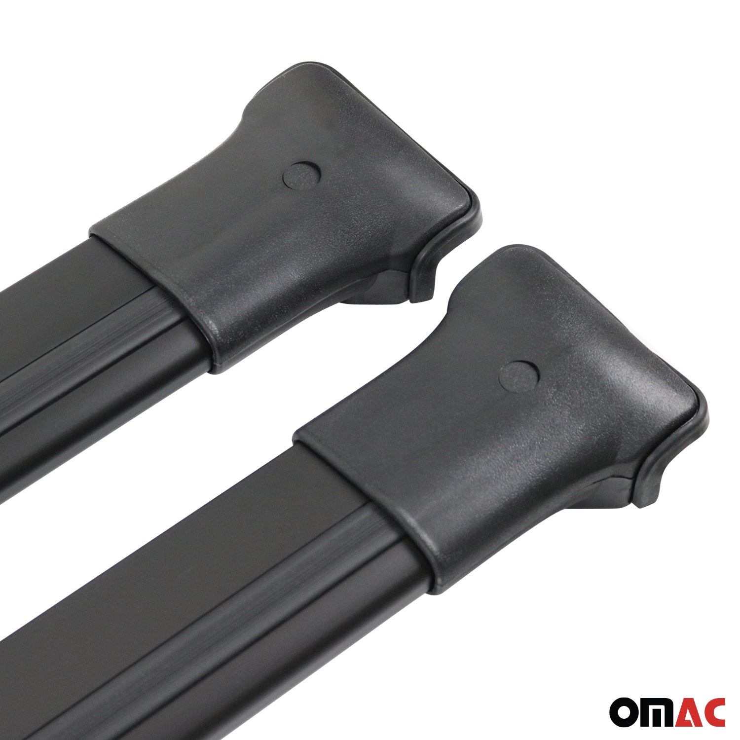 OMAC USA 2007-2014 Chevrolet Tahoe Roof Rack Cross Bars Black, raised roof rails, further detail