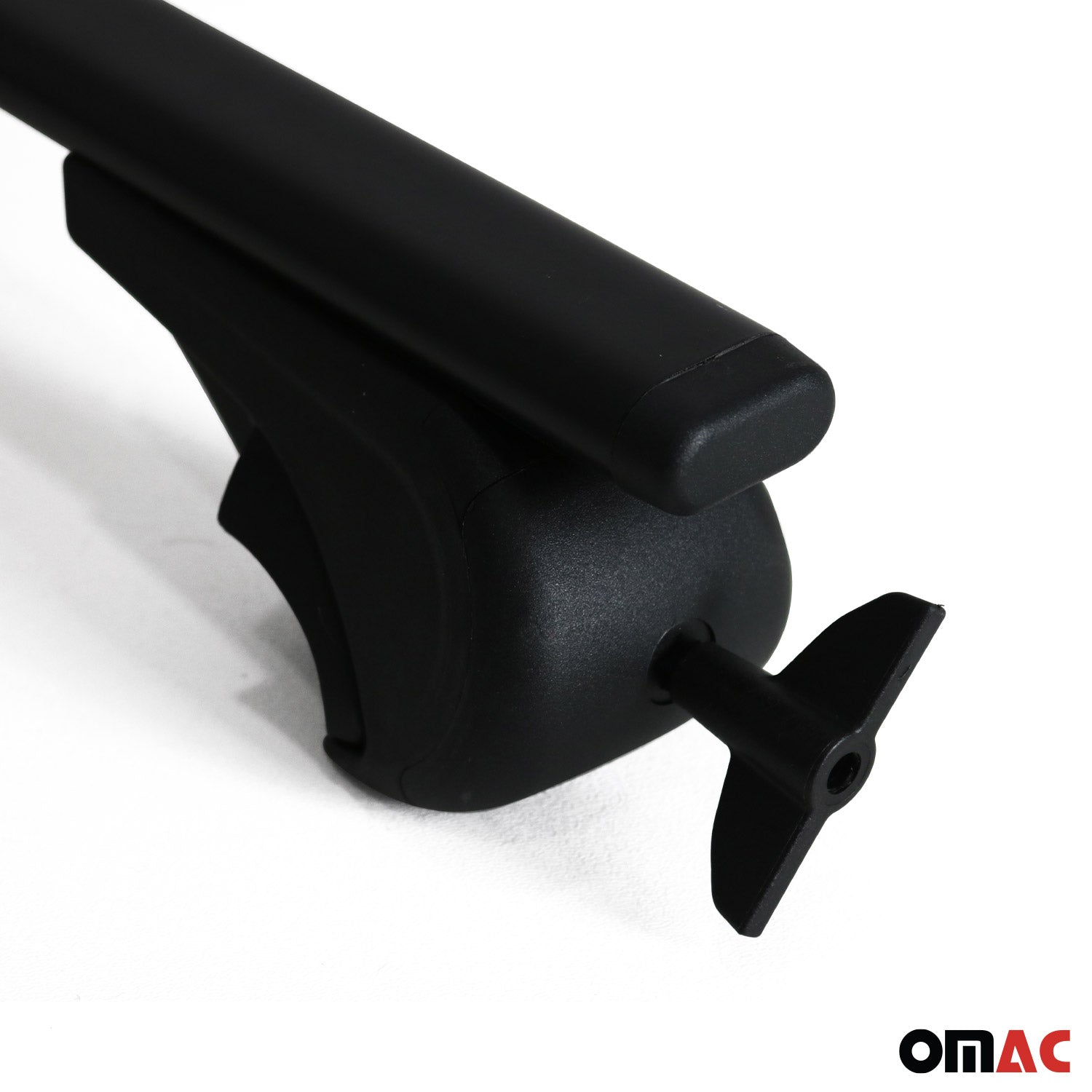 OMAC USA 2008-2015 Chevrolet Captiva Sport Roof Rack Cross Bars Black, raised roof rails, product detail