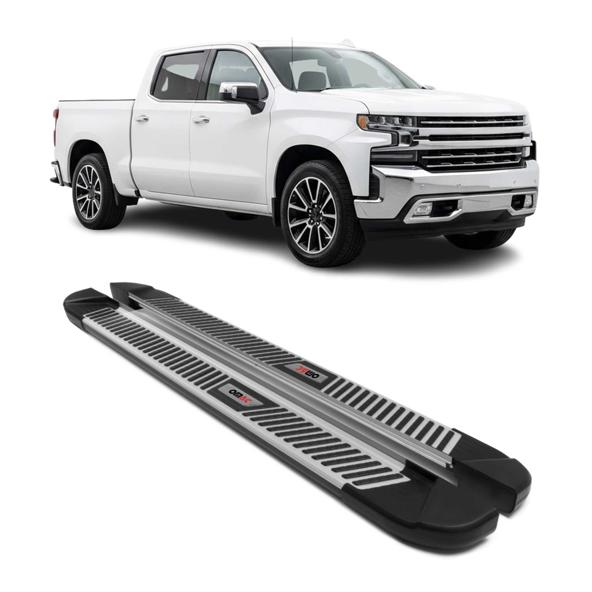 OMAC USA 2019-2026 Chevrolet Silverado / GMC Sierra 1500 DoubleCab Crew Cab Side Step, running boards