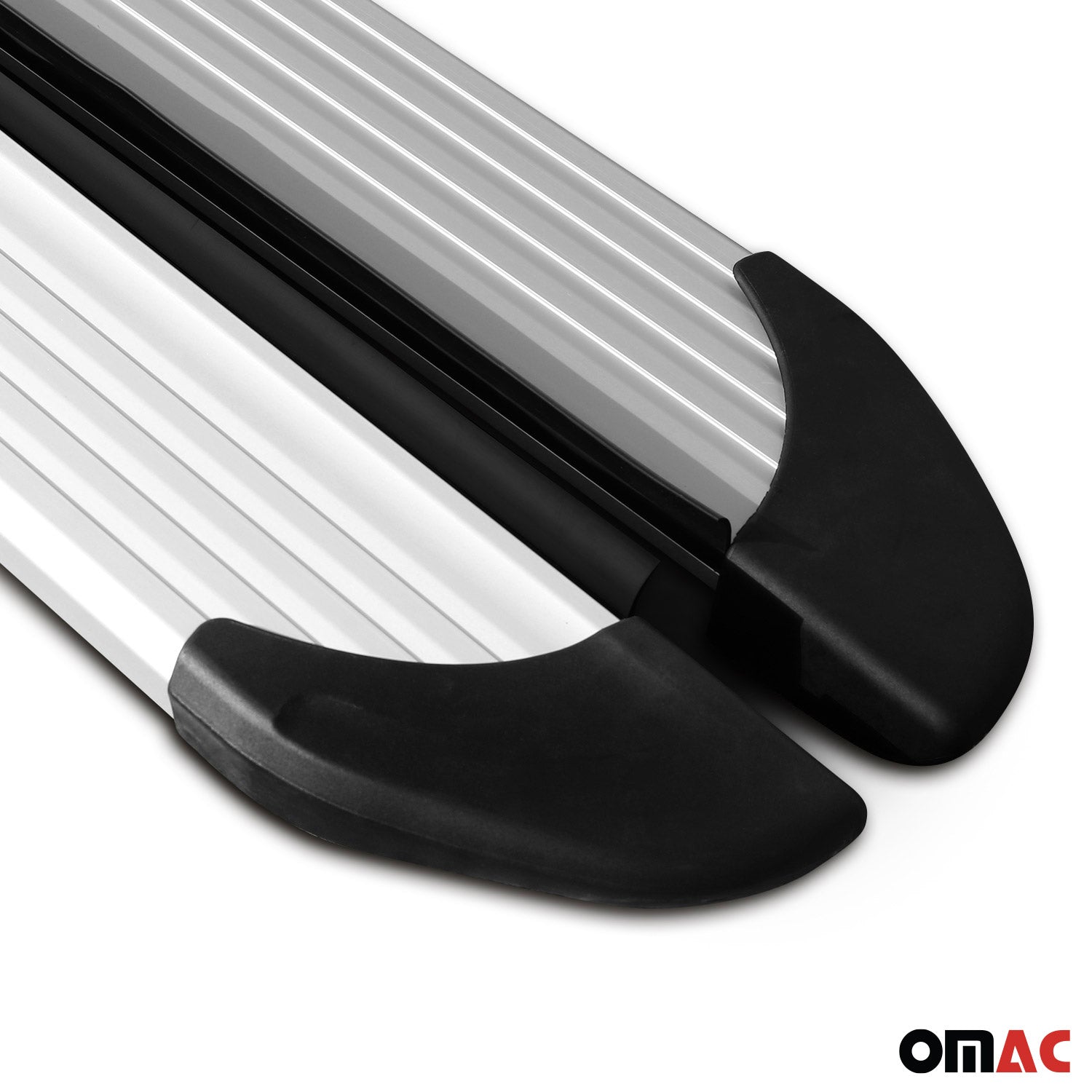OMAC USA 2015-2024 Chevrolet Colorado / GMC Canyon Nerf Bar Side Step Running Boards Alu, reverse view