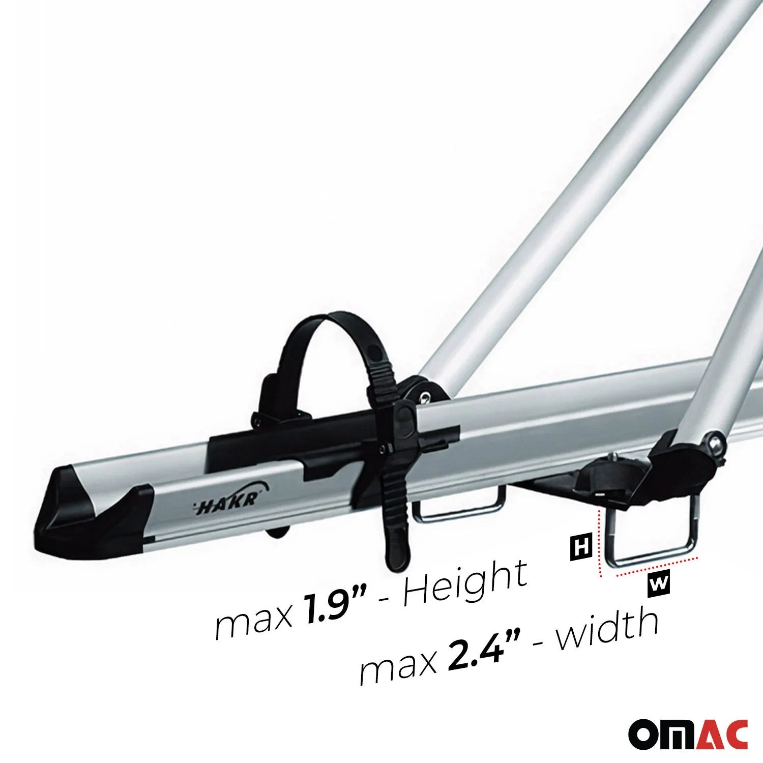 OMAC USA 2018-2024 GMC Terrain / Terrain Denali Bike Rack Carrier Roof Racks Set, roof kits, additional view