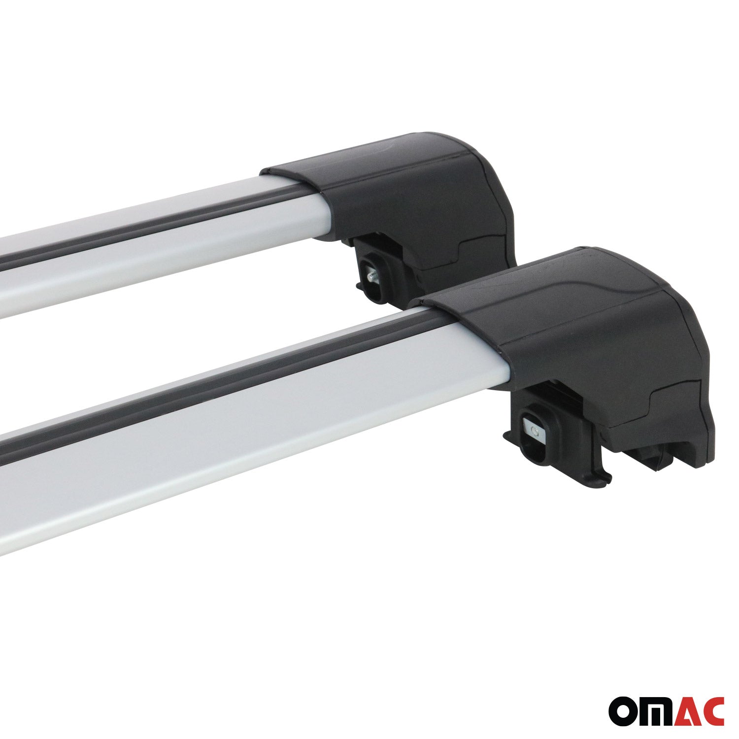 OMAC USA 2013-2016 Buick Encore Roof Rack Cross Bars Silver, flush-mounted roof rails, fitment detail