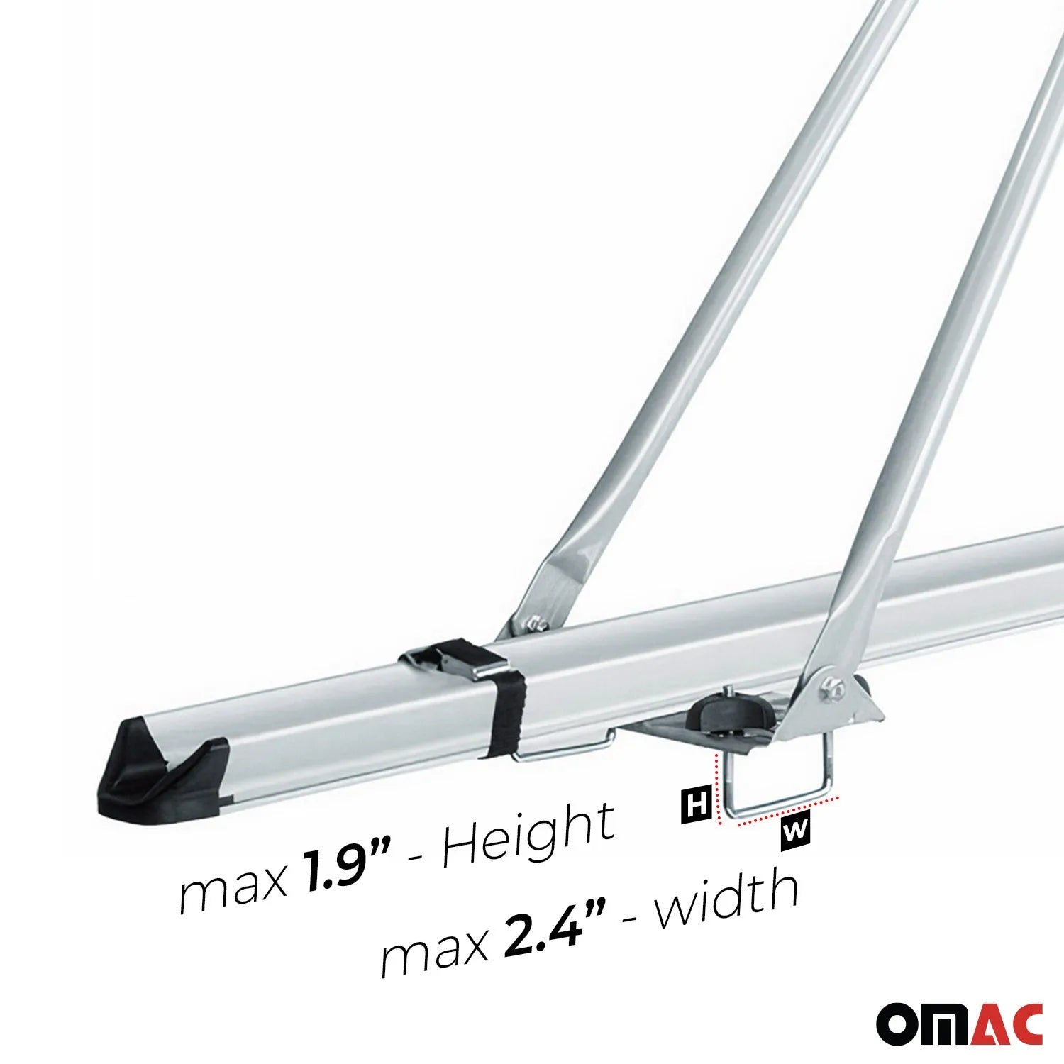 OMAC USA 2018-2024 GMC Terrain / Terrain Denali Bike Rack Carrier Roof Racks Set, roof kits, additional view