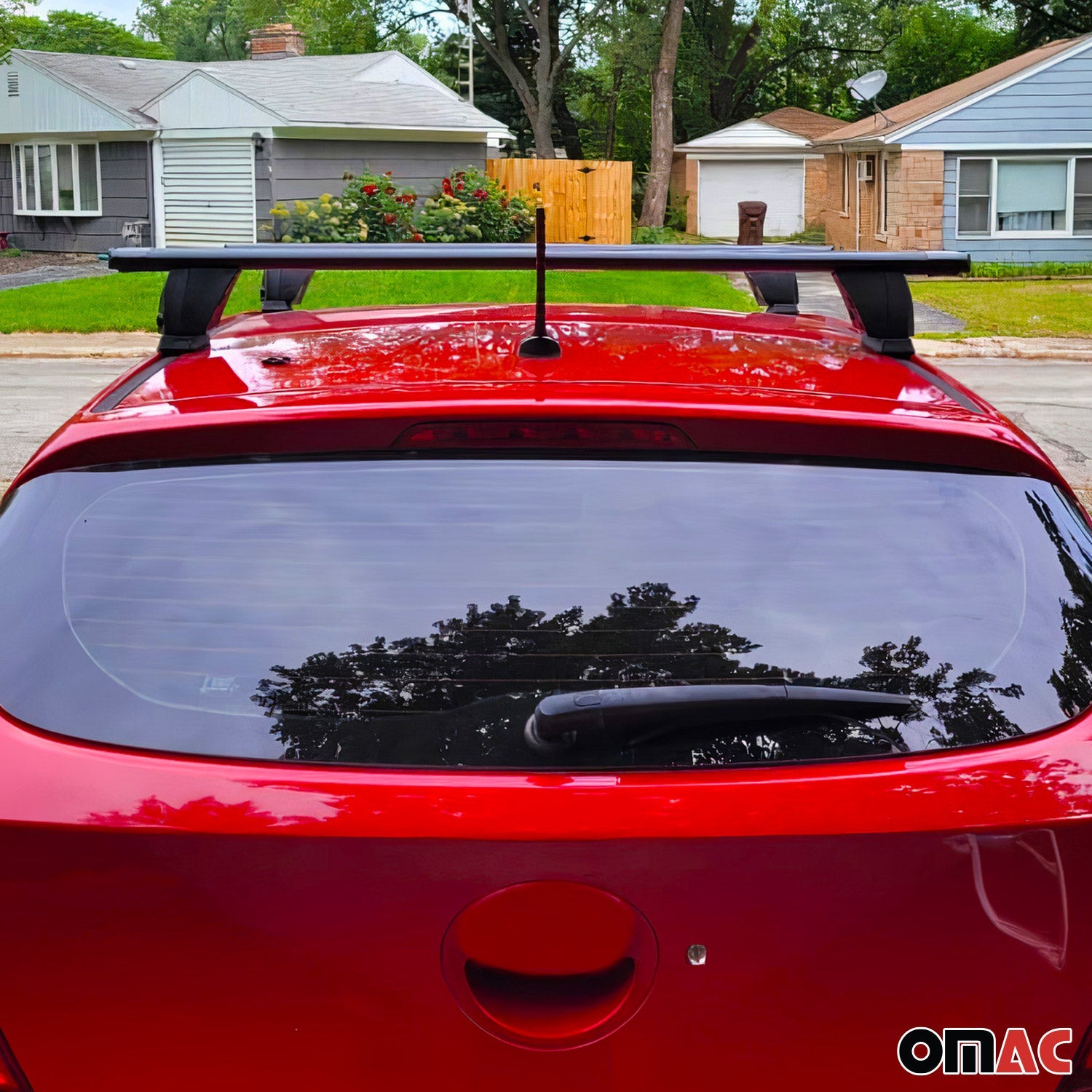 OMAC USA 2018-2024 Chevrolet Equinox Roof Rack Cross Bars Black, fixpoints, product detail