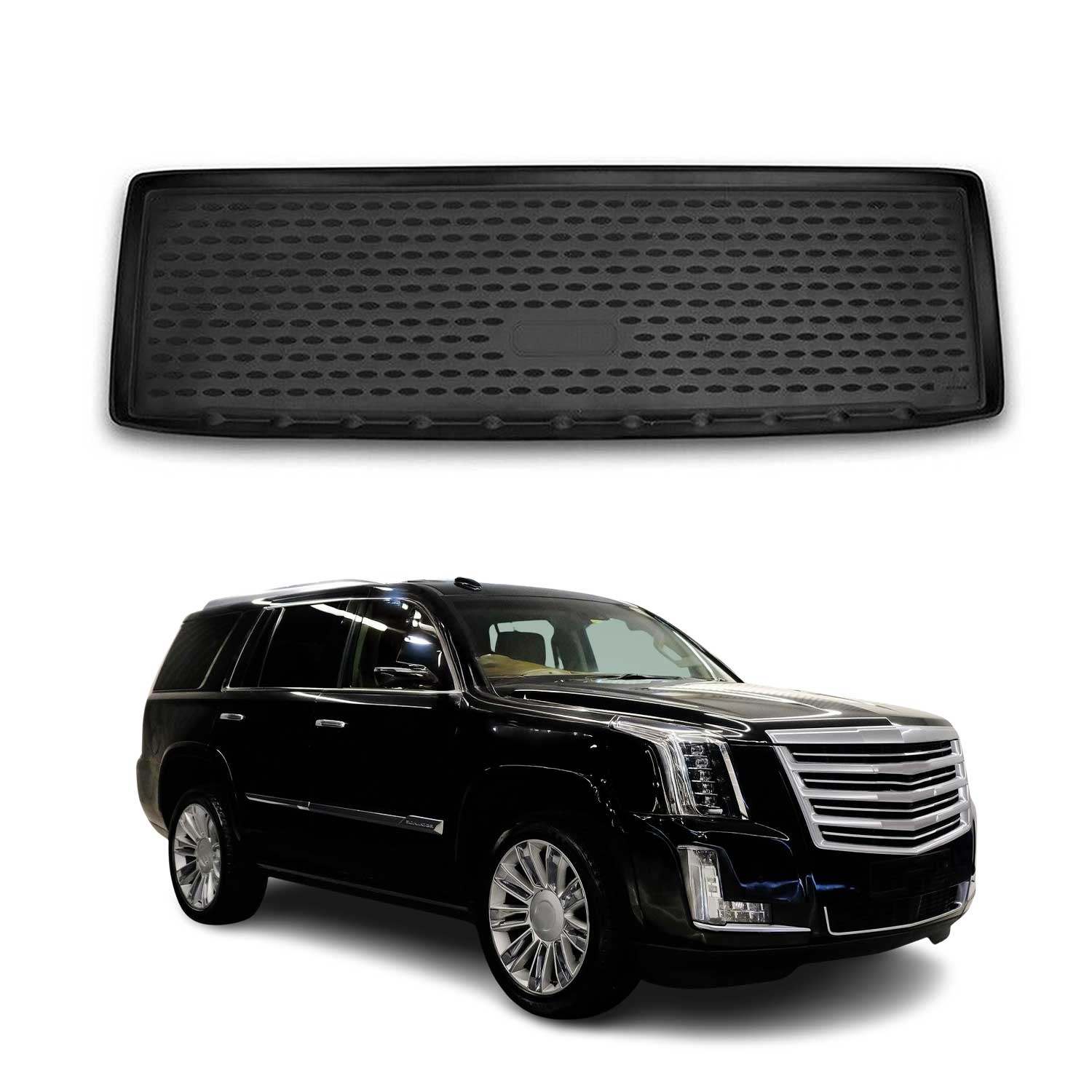OMAC USA 2015-2020 Cadillac Escalade Cargo Liner Trunk Mat All Weather Behind 3rd Row, classic cargo liners