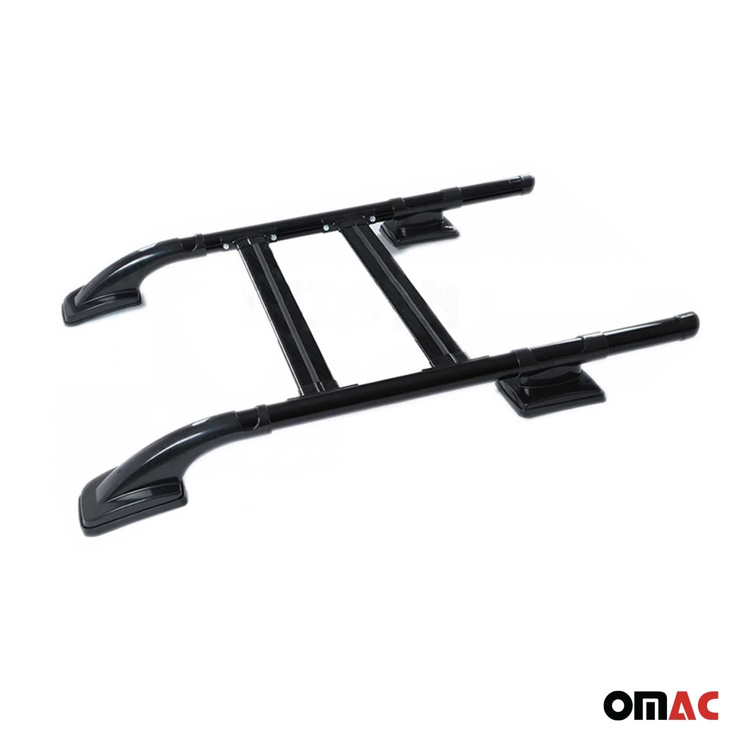 OMAC USA 2015-2022 GMC Canyon II Top Roof Rack & Side Rails Black Alu 4Pcs, top view