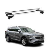 OMAC USA 2018-2024 Buick Enclave Roof Rack Cross Bars Silver Carrier 2 Pcs, raised roof rails