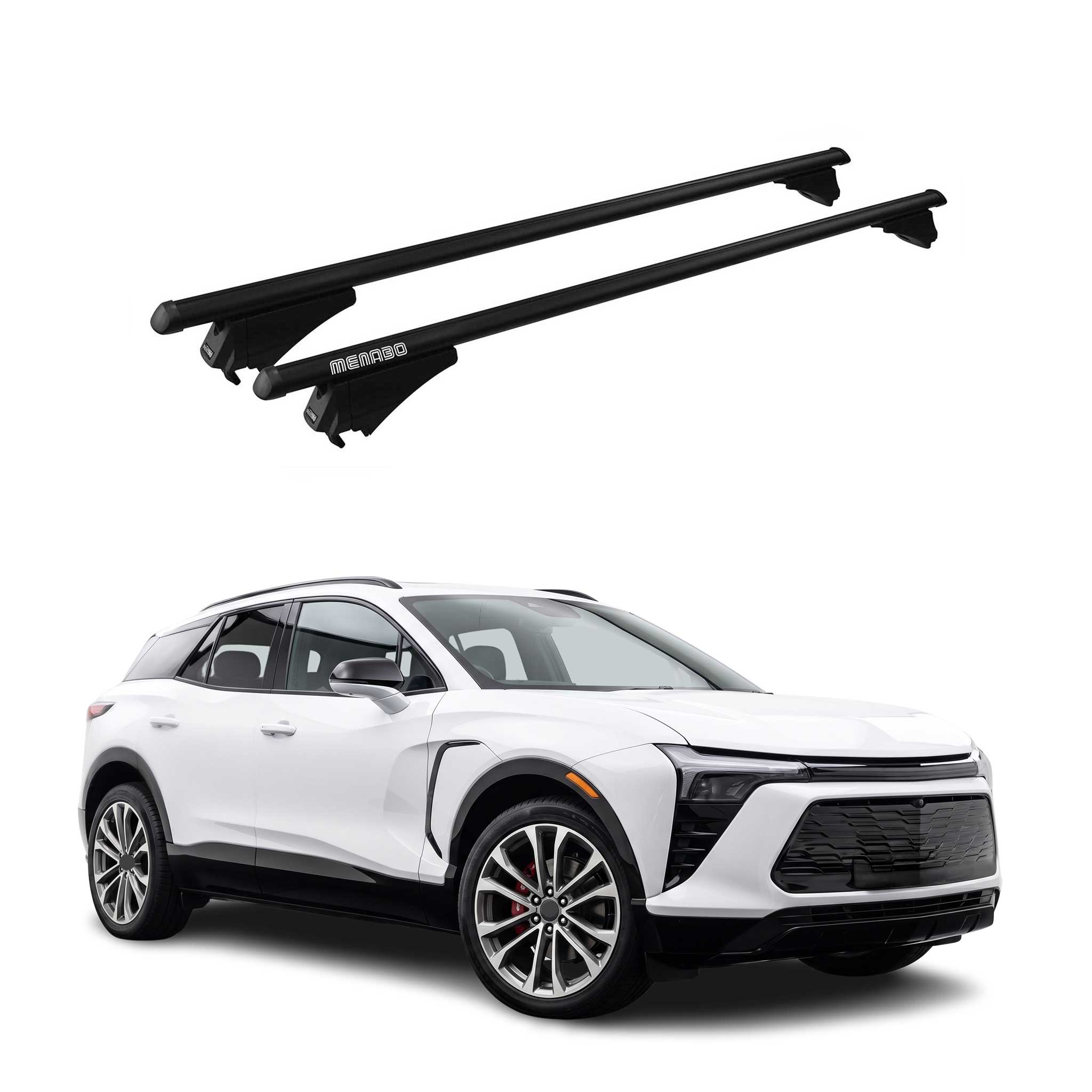 OMAC USA 2024-2026 Chevrolet Blazer EV Roof Rack Cross Bars Luggage Carrier 2Pcs, flush-mounted roof rails