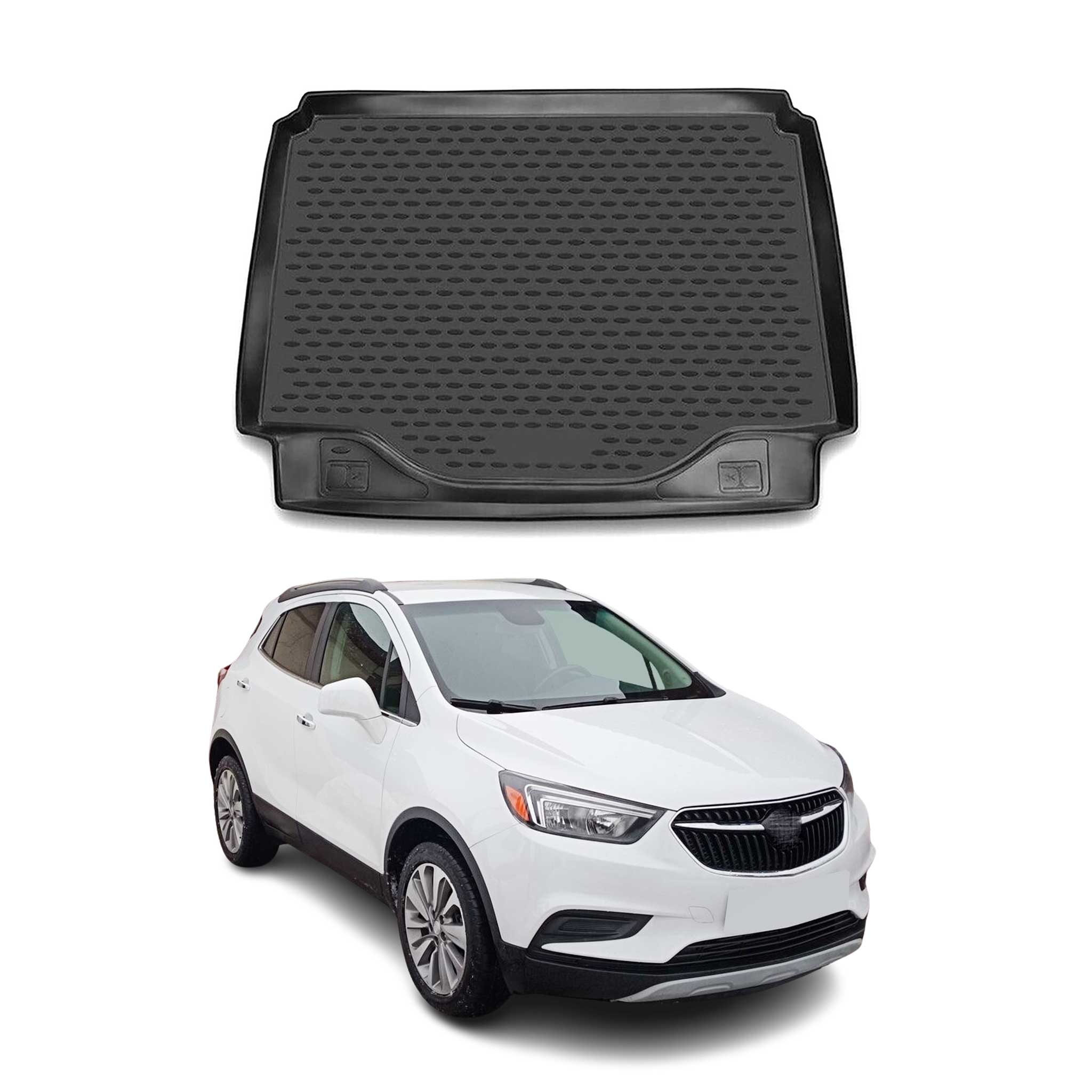 OMAC USA 2013-2022 Buick Encore Cargo Liner Trunk Mat All Weather Black, classic cargo liners