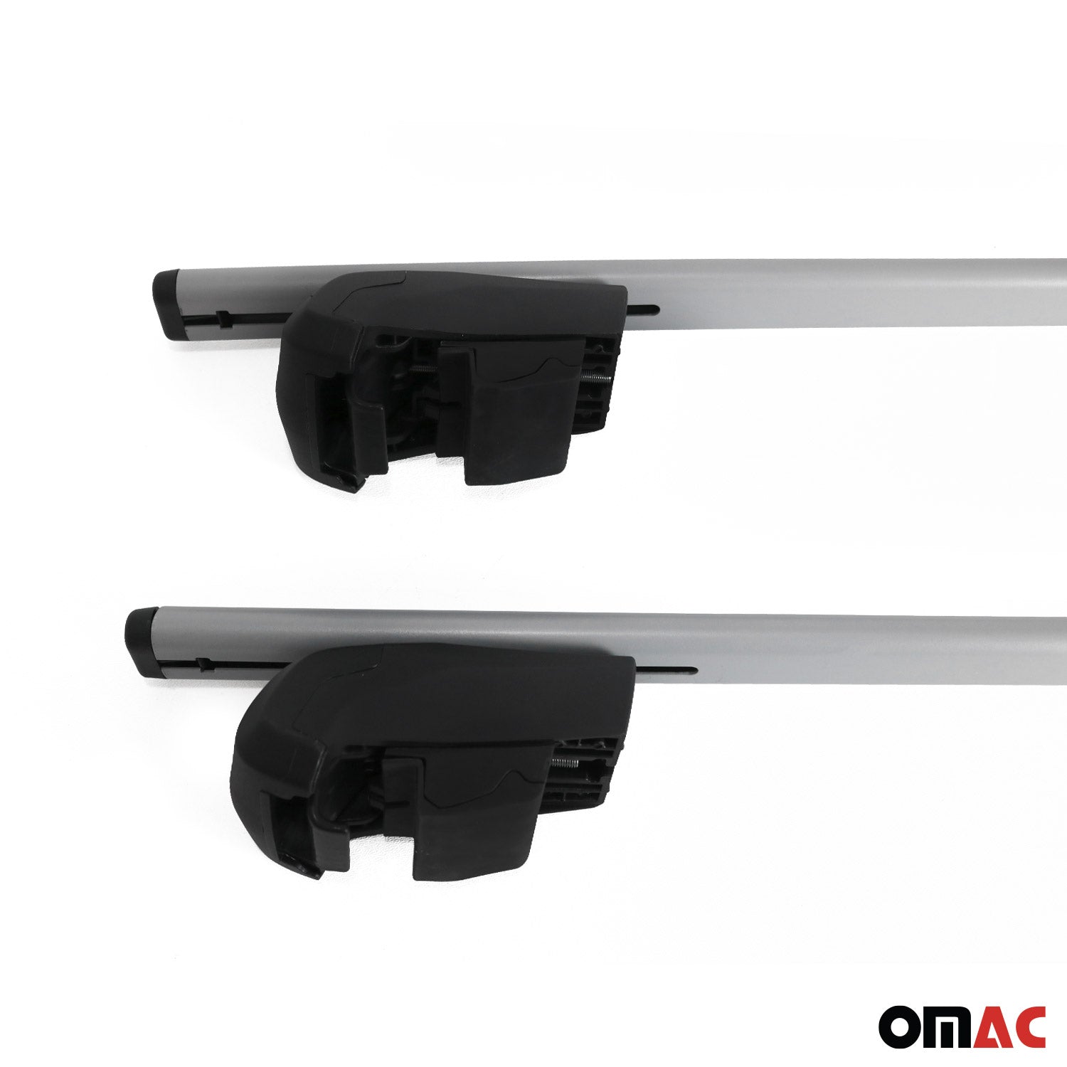 OMAC USA 2021-2026 Chevrolet Tahoe Roof Rack Cross Bars Silver, flush-mounted roof rails, additional view