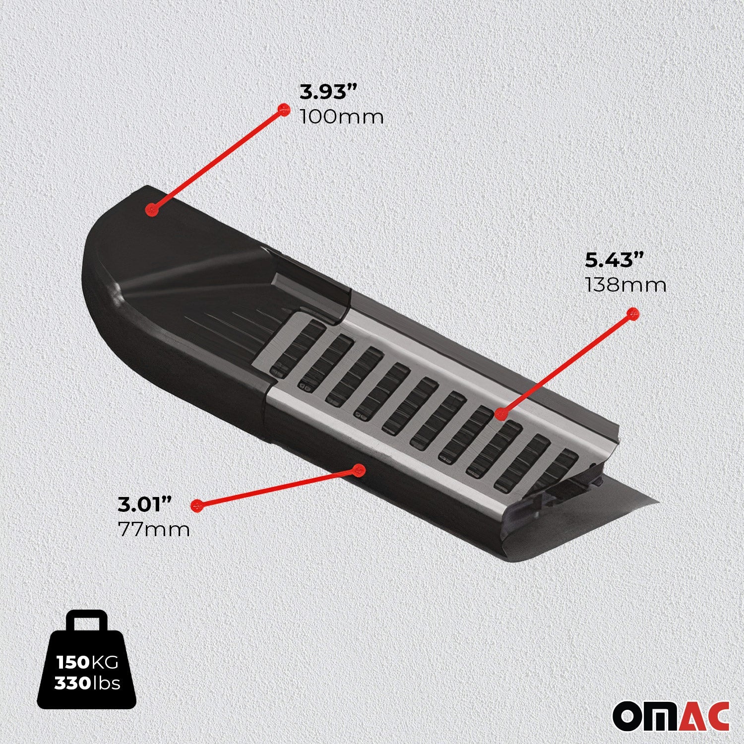 OMAC USA 2015-2024 Chevrolet Colorado / GMC Canyon Nerf Bar Side Step Running Boards Alu, additional view