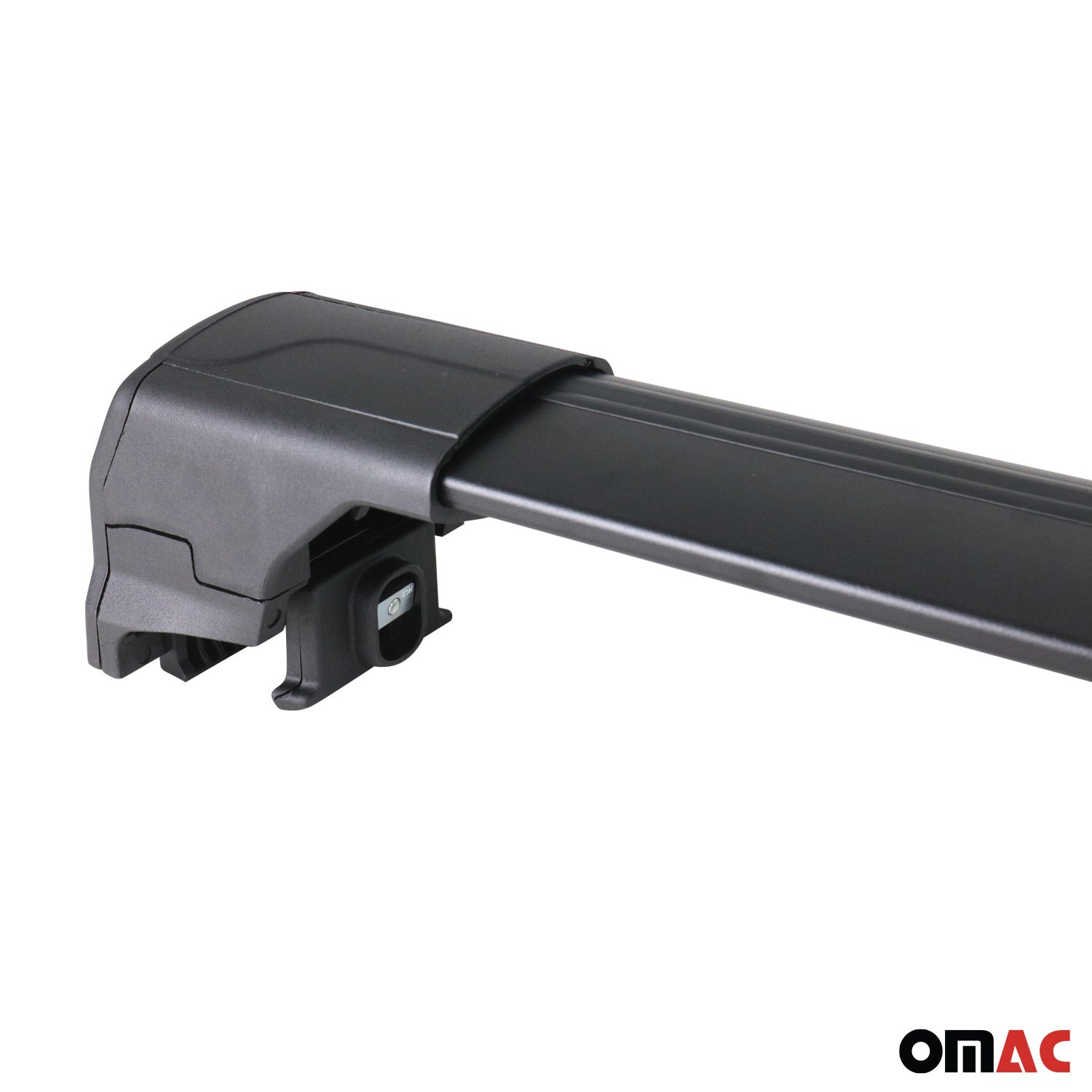 OMAC USA 2013-2016 Buick Encore Roof Rack Cross Bars Black, flush-mounted roof rails, fitment detail
