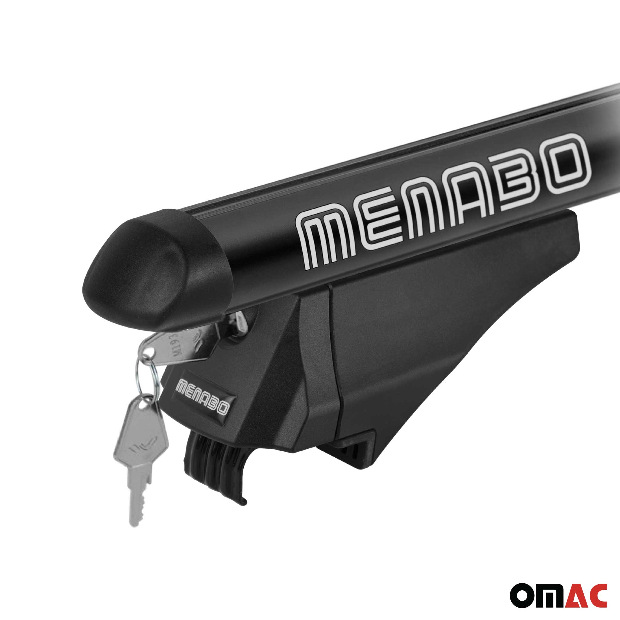 OMAC USA 2010-2016 Cadillac SRX Roof Rack Cross Bars Black, raised roof rails, product detail