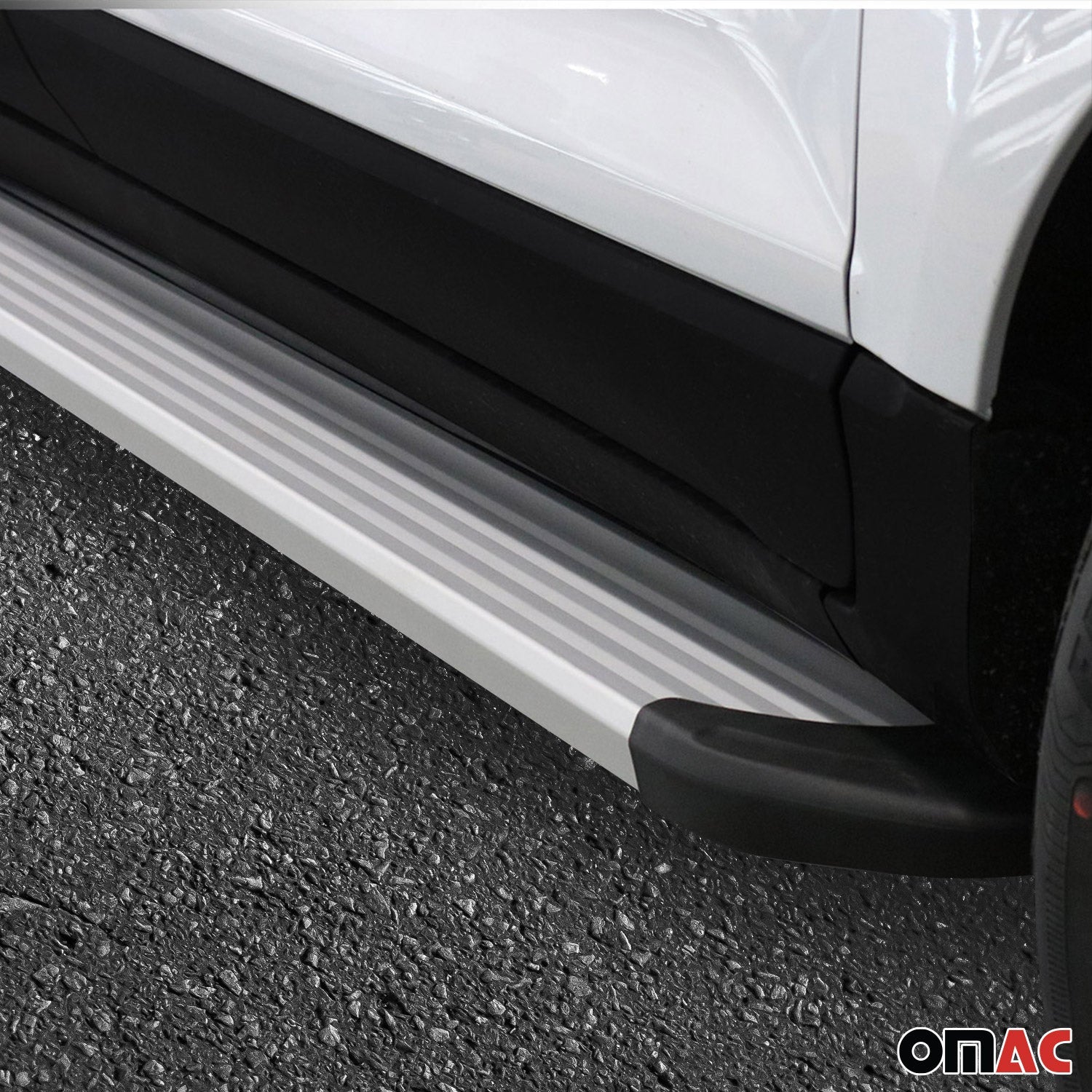 OMAC USA 2019-2026 Chevrolet Silverado / GMC Sierra 1500 Double Cab Crew Cab Side Step, running boards, top view