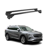 OMAC USA 2018-2024 Buick Enclave Roof Rack Cross Bars Black Carrier 2 Pcs, raised roof rails
