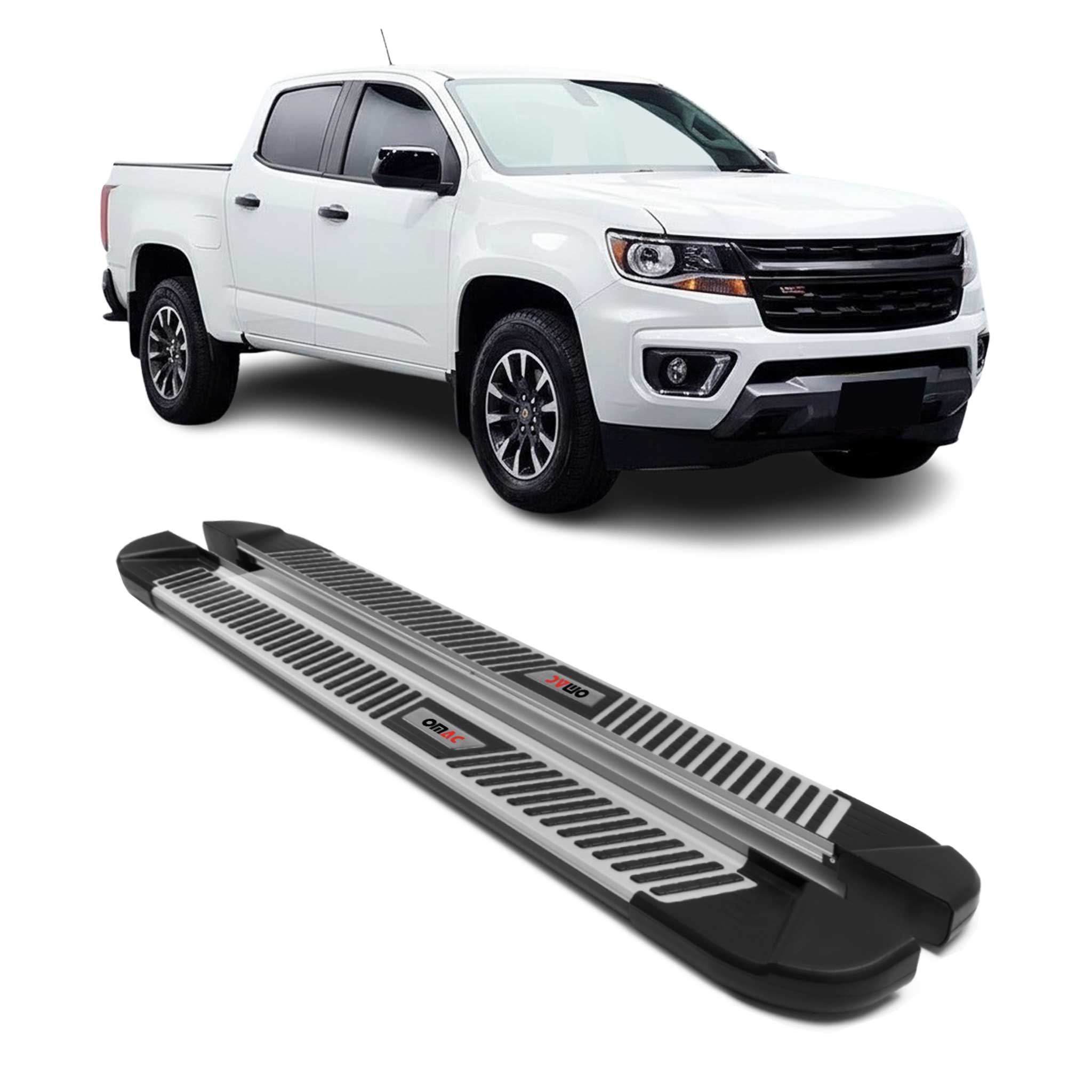 OMAC USA 2015-2024 Chevrolet Colorado / GMC Canyon Nerf Bar Side Step Running Boards Alu