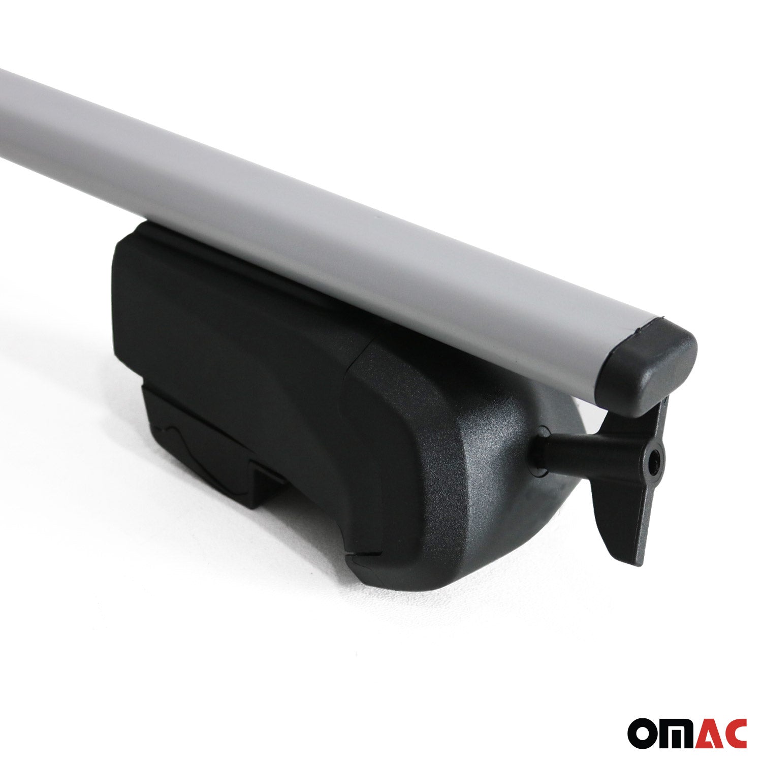 OMAC USA 2021-2026 Chevrolet Tahoe Roof Rack Cross Bars Silver, flush-mounted roof rails, top view