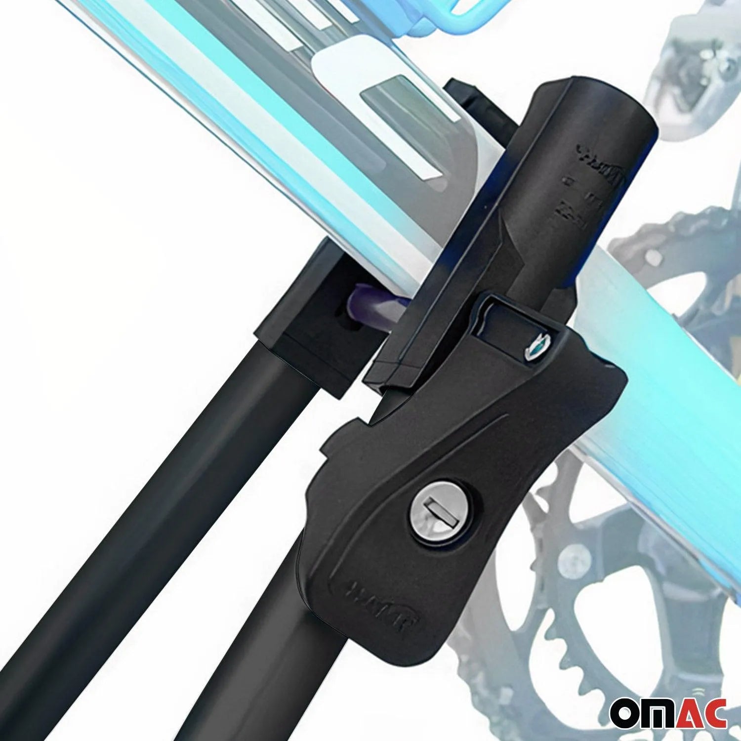 OMAC USA 2018-2024 GMC Terrain / Terrain Denali Bike Rack Carrier Roof Racks Set, roof kits, top view