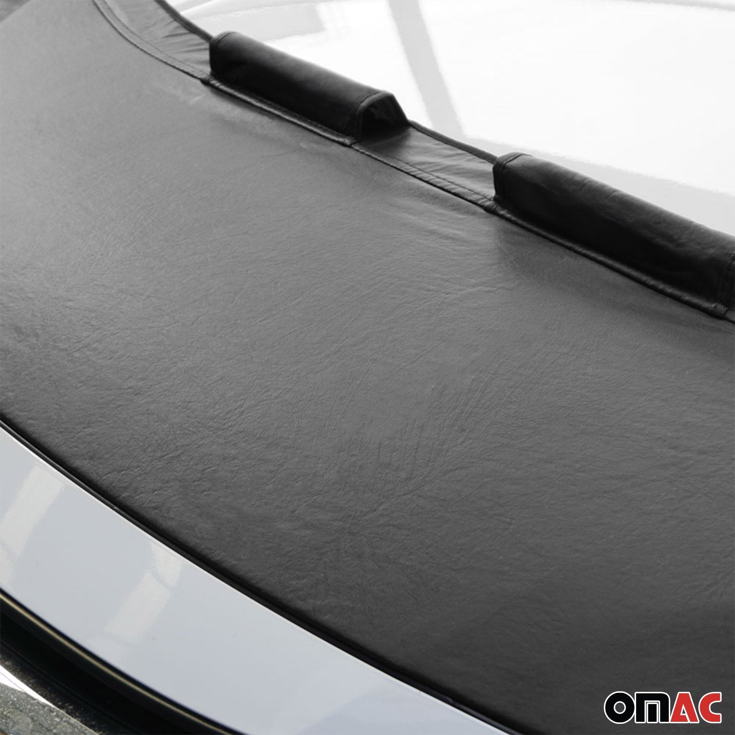 OMAC USA 2015-2020 Chevrolet Tahoe Car Bonnet Mask Hood Bra Black 1 Pc, reverse view