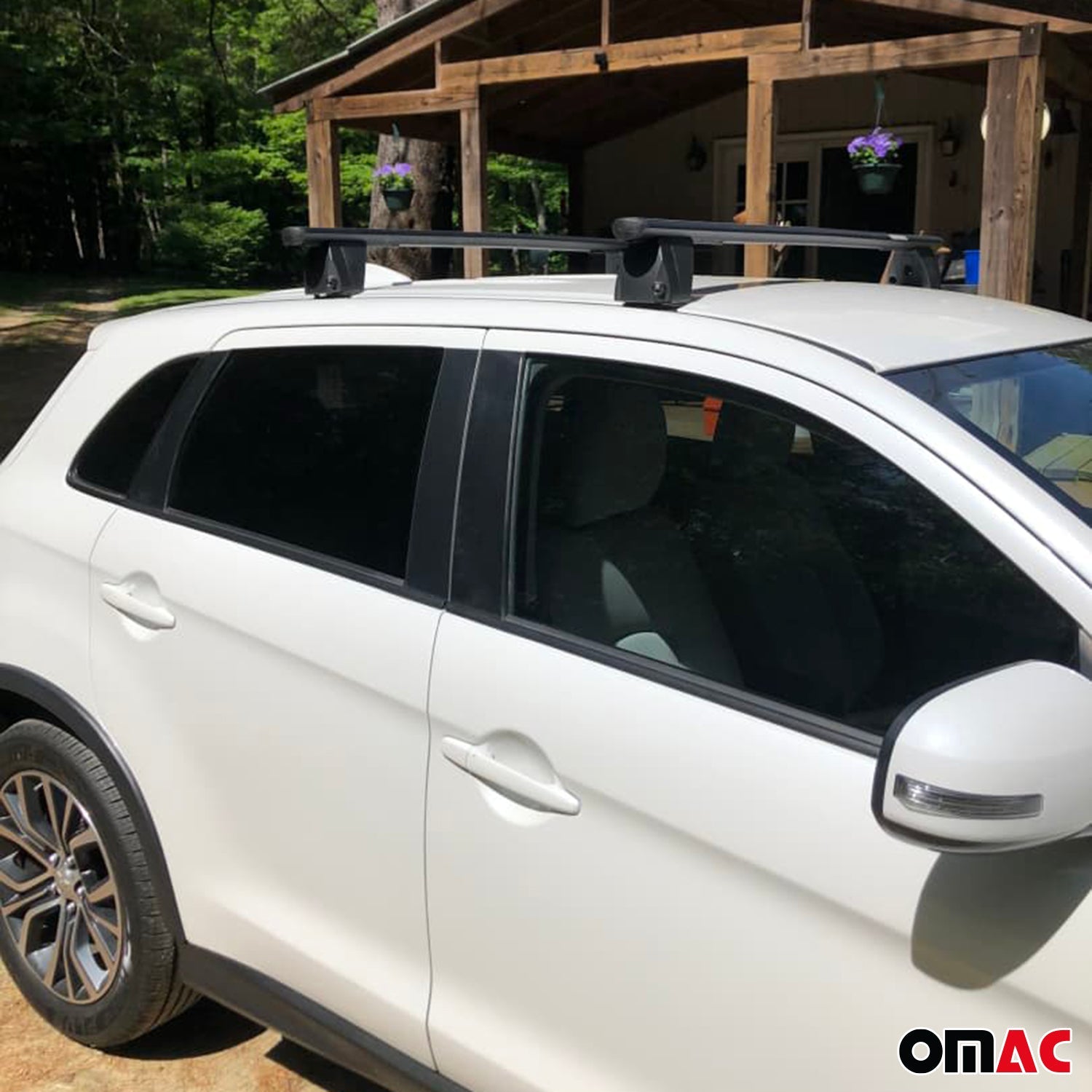 OMAC USA 2018-2024 Chevrolet Equinox Roof Rack Cross Bars Silver, fixpoints, product detail